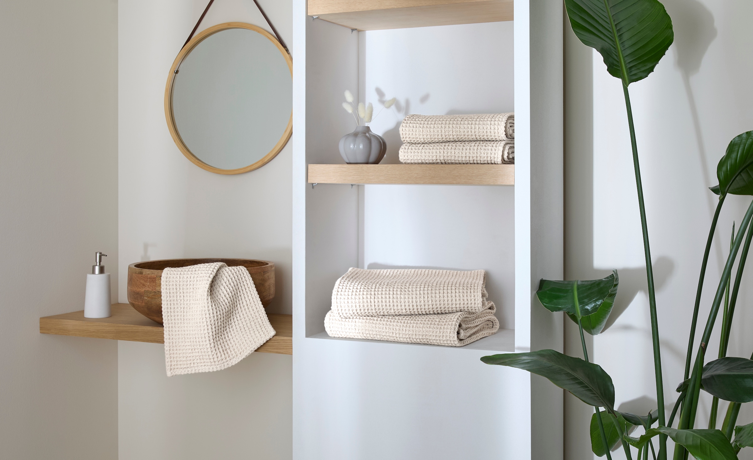 LeGer Home by Lena Gercke Handtuch Set »Tabina, Duschtücher, Handtücher, Gästetücher, Premium 500 gr/m²« Set 6 Waffelpiqué Premium Handtücher, 100% Baumwolle, weich, 5 Jahre Garantie