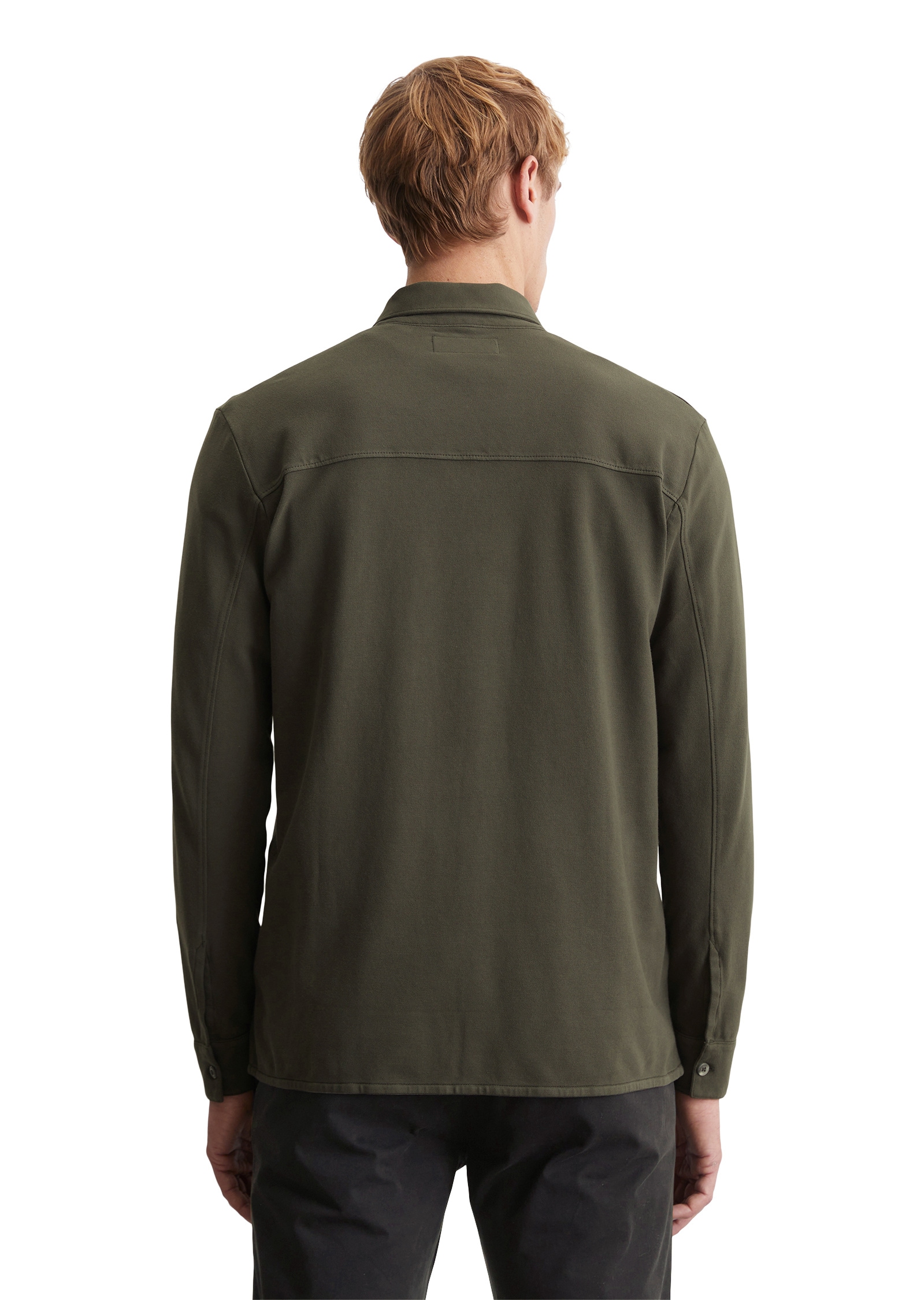 Marc O'Polo Langarm-Poloshirt »aus Bio-Baumwolle mit Elasthan«