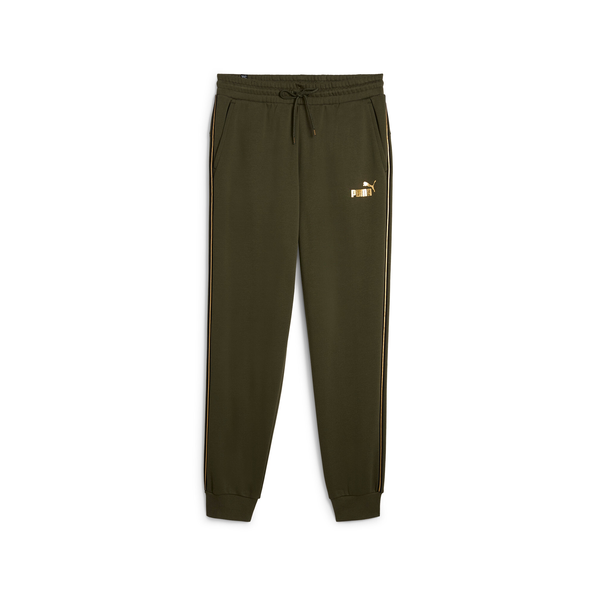PUMA Trainingshose »ESS TAPE MINIMAL GOLD SWEATPANTS FL«  für Alltag und Sport, aus Baumwollmischung, atmungsaktiv