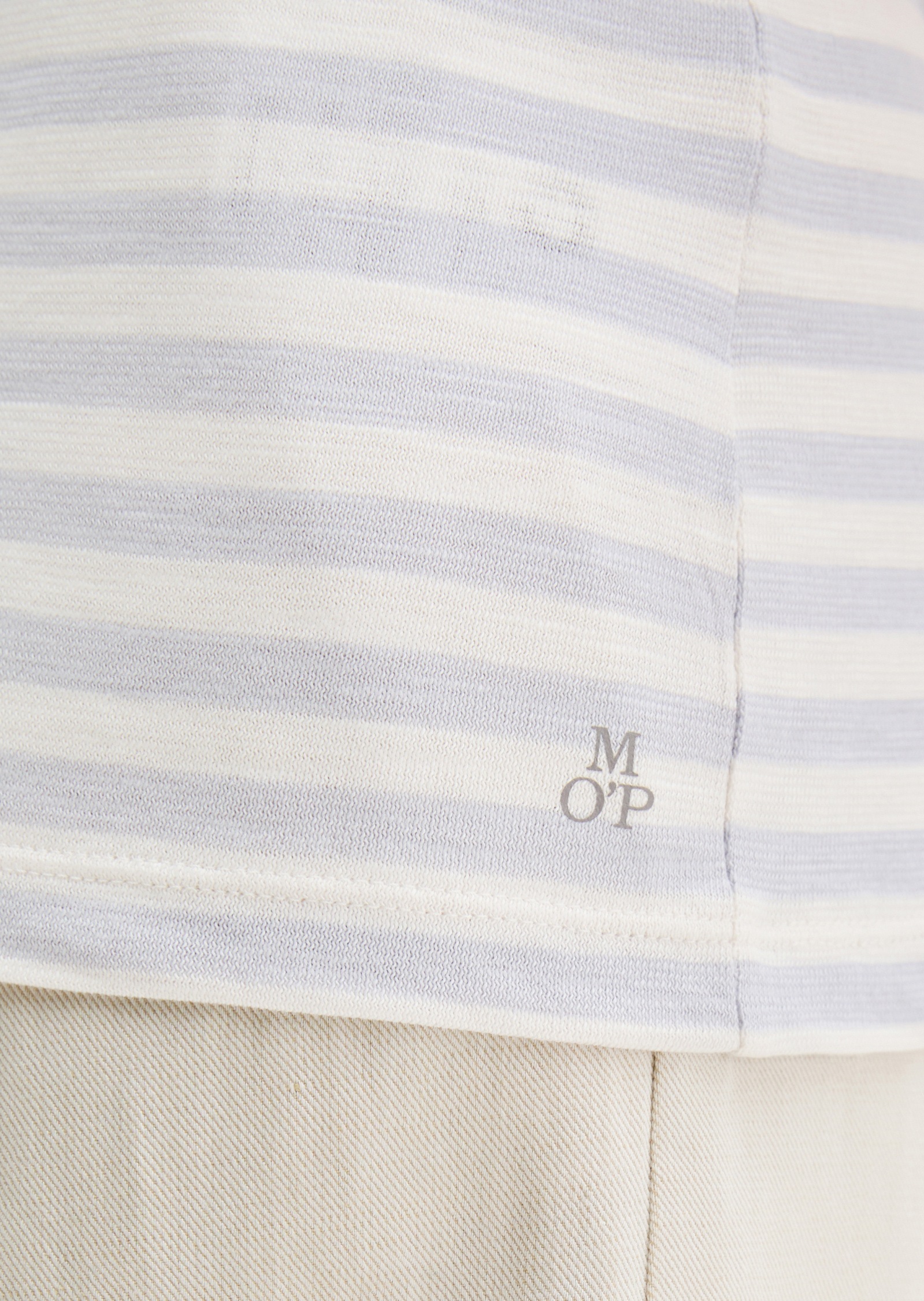 T-Shirt MARC O'POLO "aus Organic Cotton-Jersey", Damen, Gr. S, light blau, Obermaterial: 100% Baumwolle, gestreift, Basic, regular fit, U-Boot-Ausschnitt, normaler Saum, Shirts T-Shirt 3