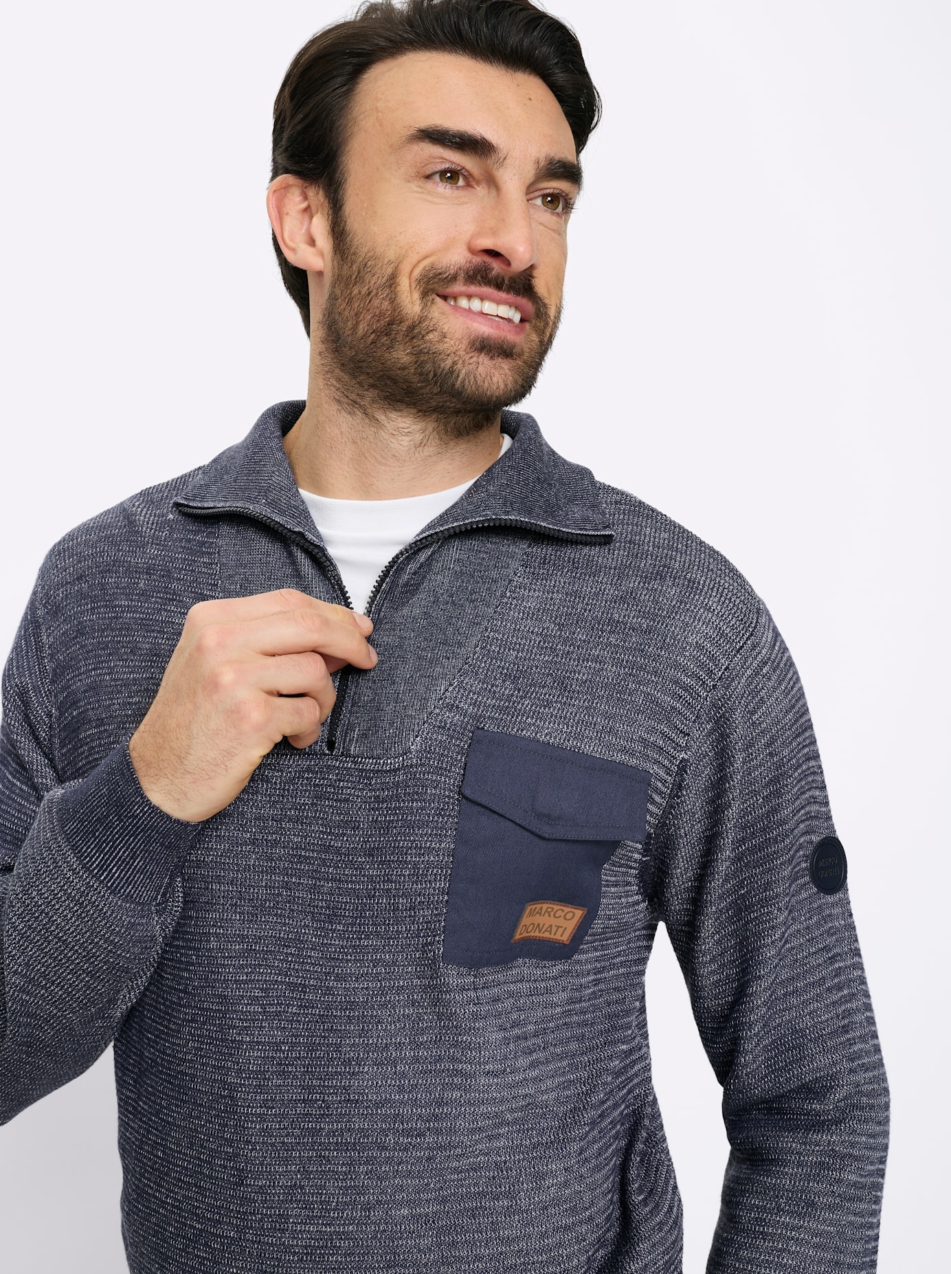 Marco Donati Stehkragenpullover »Pullover«