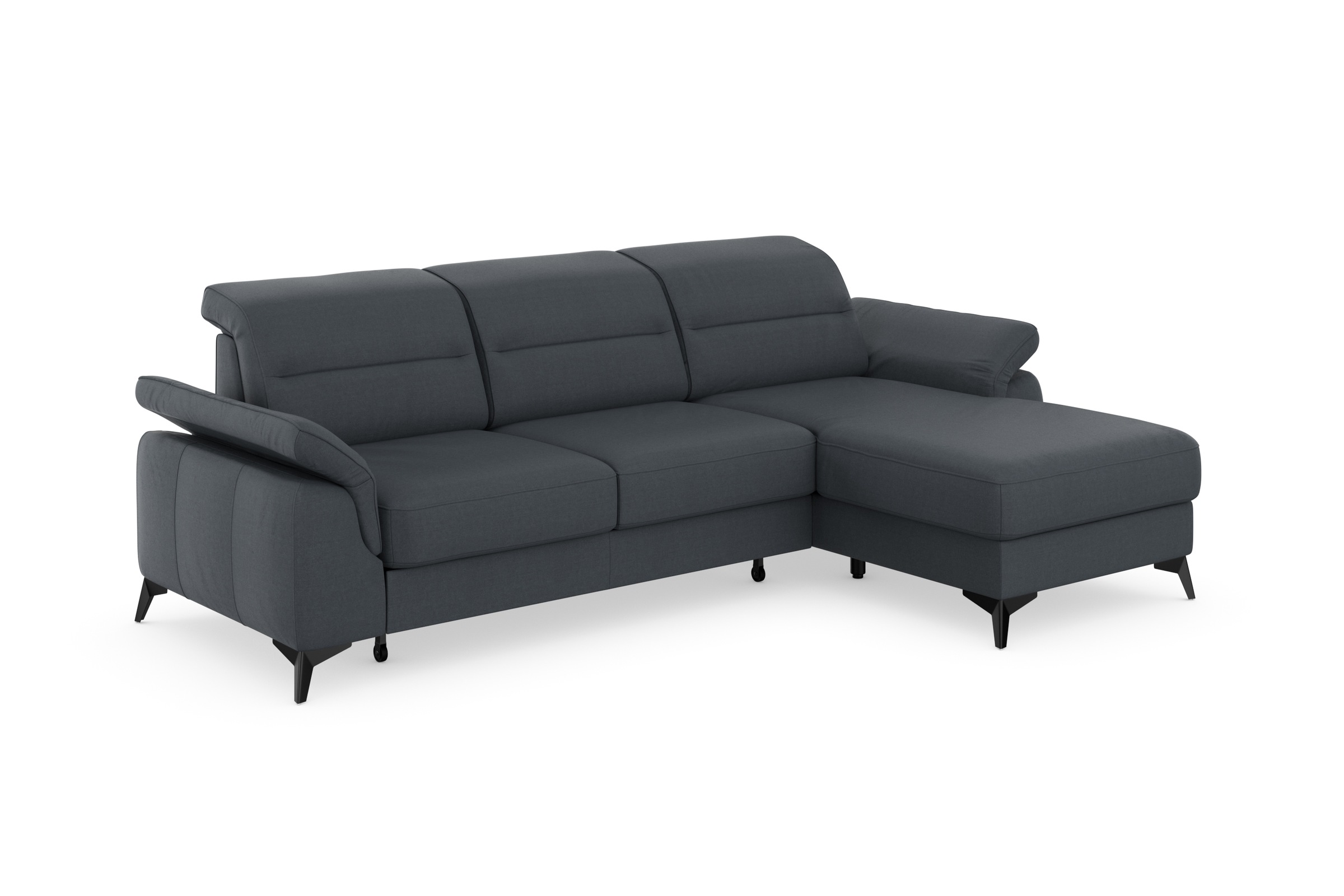 sit&more Ecksofa »Sinatra L-Form«, mit Recamiere, optional mit Kopfteilverstellung und Armteilfunktion