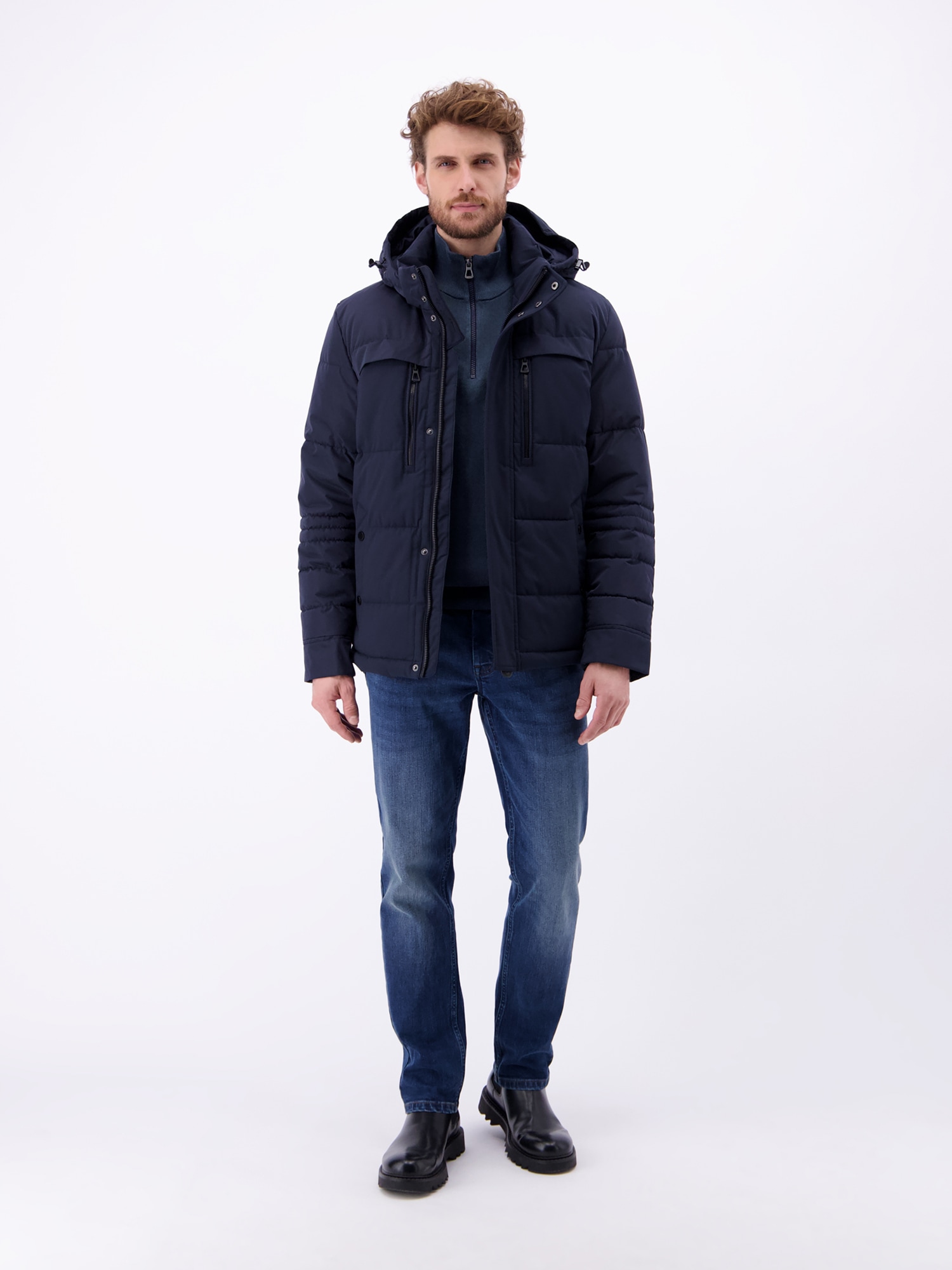 LERROS Troyer »LERROS Herren Stricktroyer in lebendiger Optik«