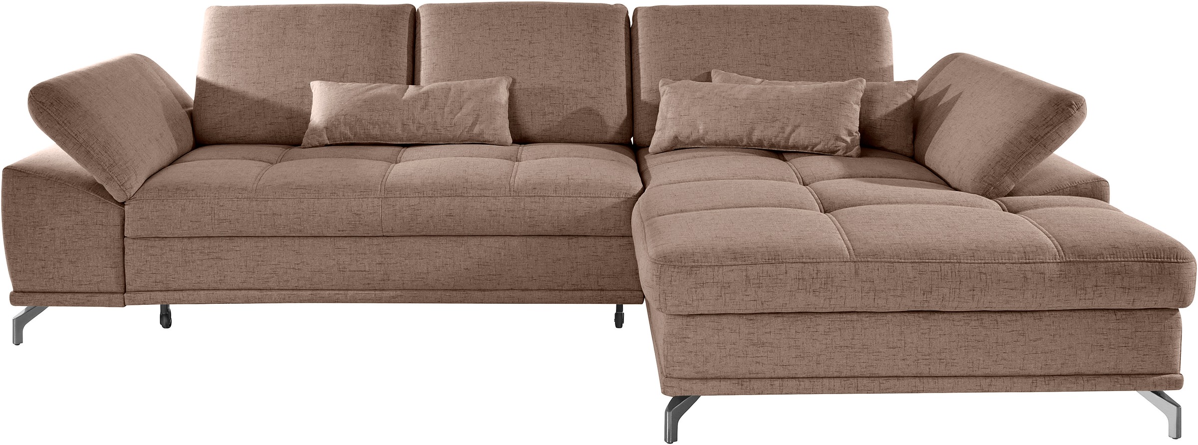PLACES OF STYLE Ecksofa "Costello L-Form, B: 301 cm mit Sitztiefen-, Armtei günstig online kaufen