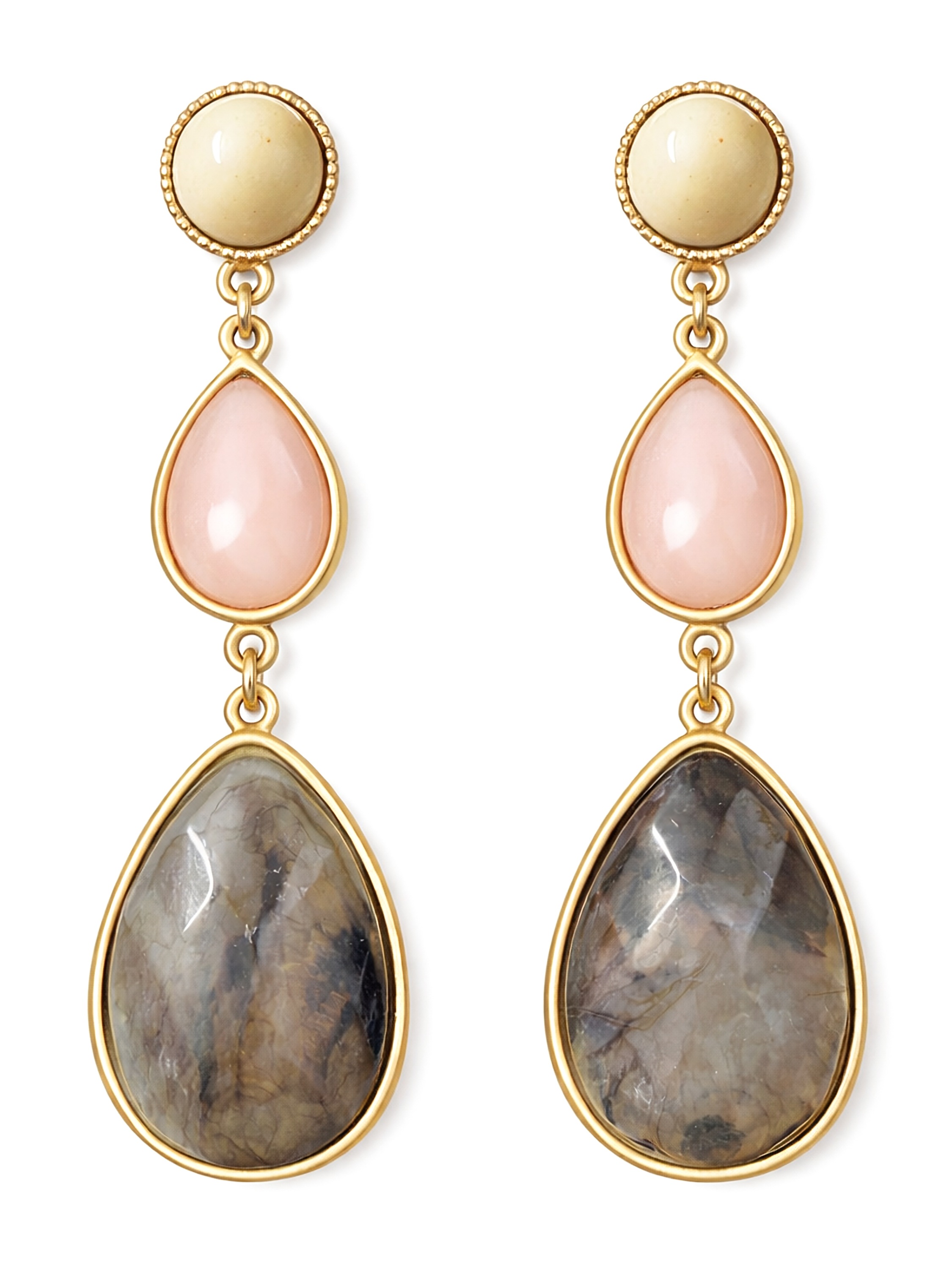 Damen Paar Ohrclips "Svea"rosa, COLLEZIONE ALESSANDRO, Kunststoff, Ohrringe