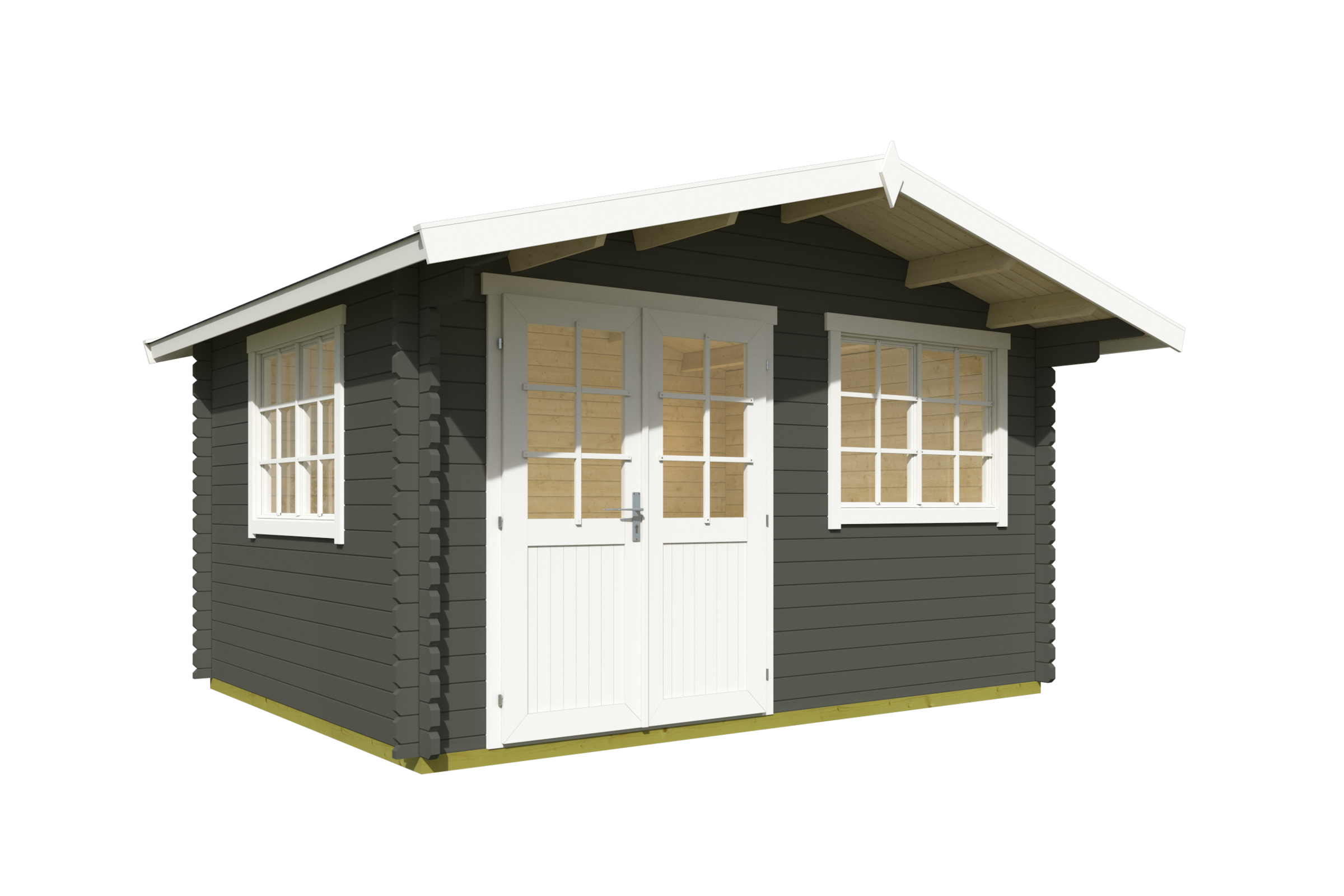 Nordic Holz Gartenhaus »Norderney 2«, mit breitem Einstieg und Doppelfenster