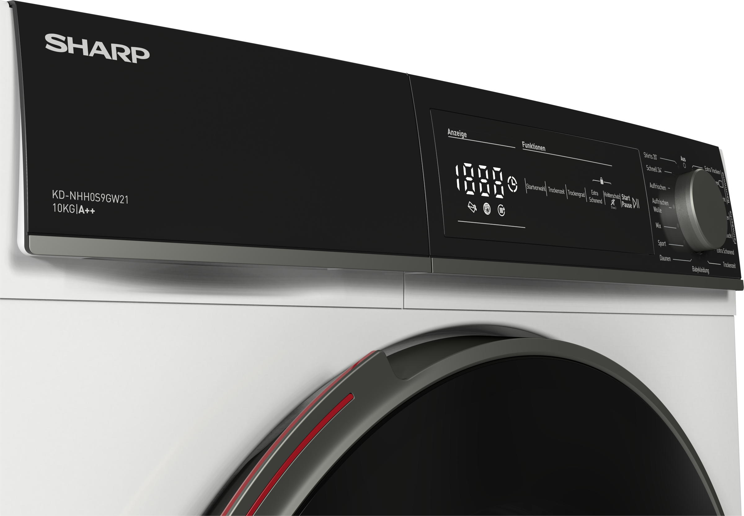 Sharp Wärmepumpentrockner »KD-NHH0S9GW21-DE«, T, 10 kg