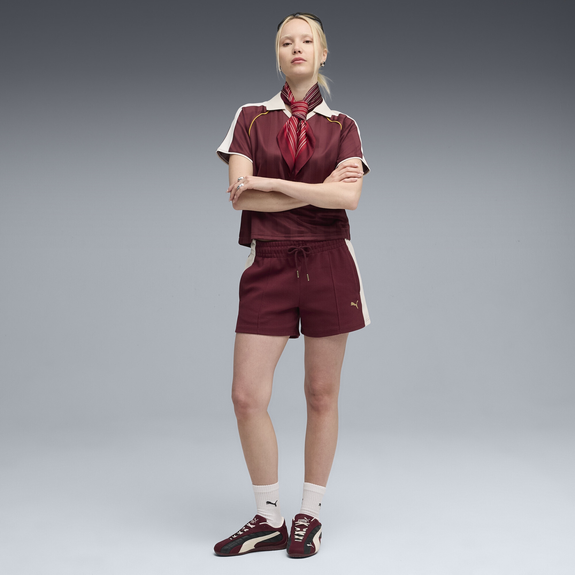 PUMA Sporthose »T7 Pintuck Shorts Damen«