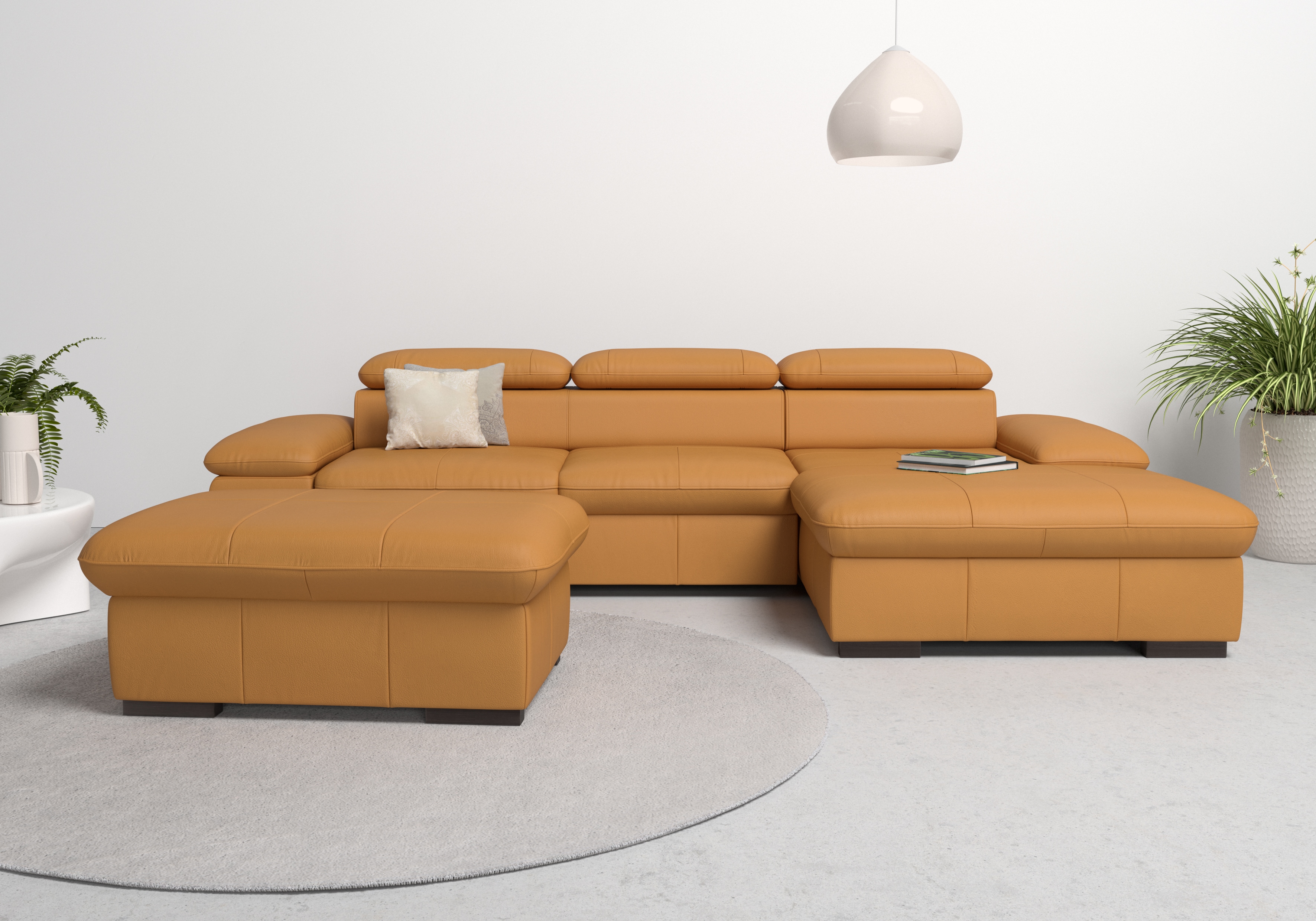 OTTO home Ecksofa "Alberto L-Form" mit Kopfteilverstellung, wahlweise mit Schlaffunktion