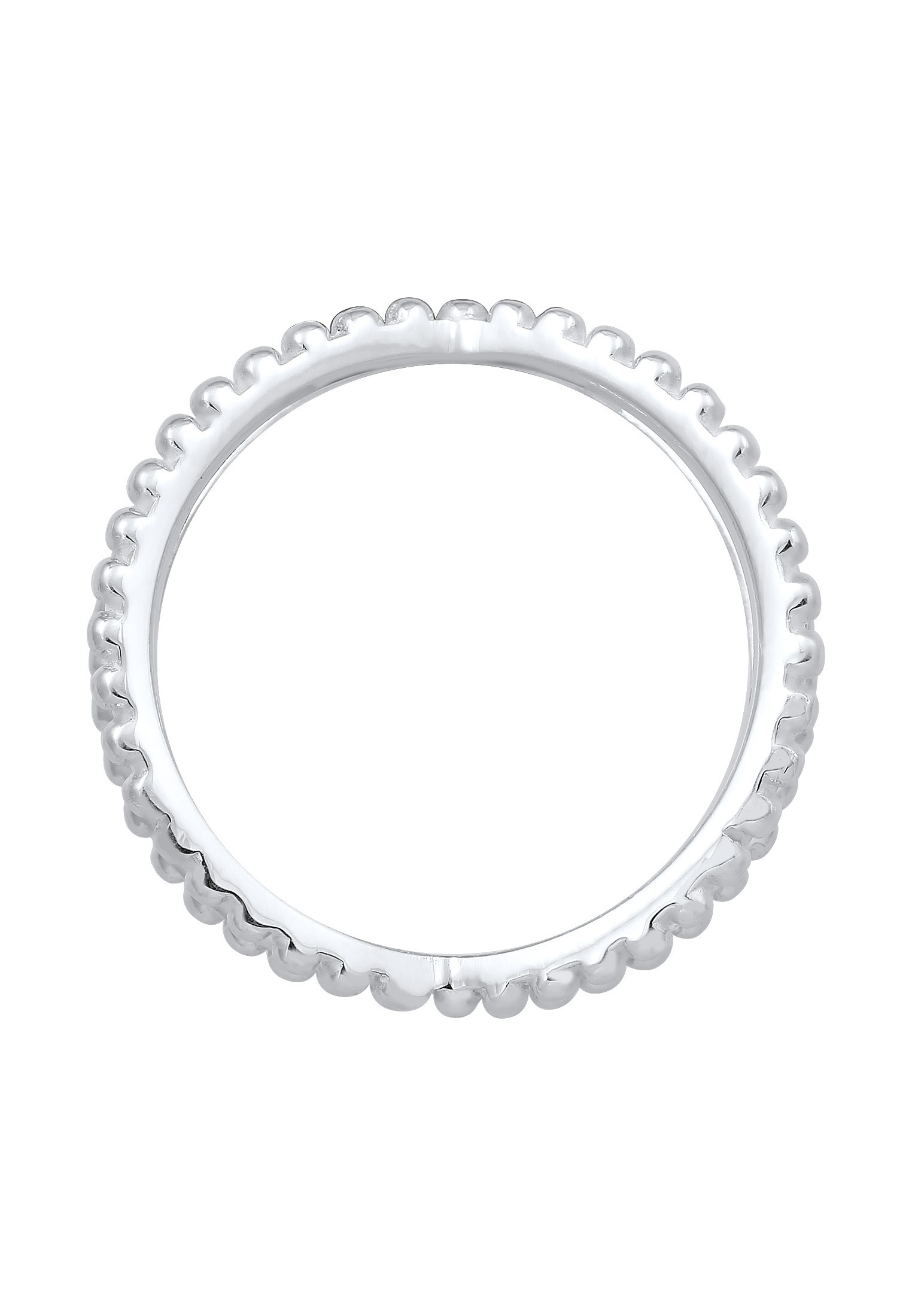 Elli Fingerring »Wickelring Criss Cross Kugel 25 Silber«