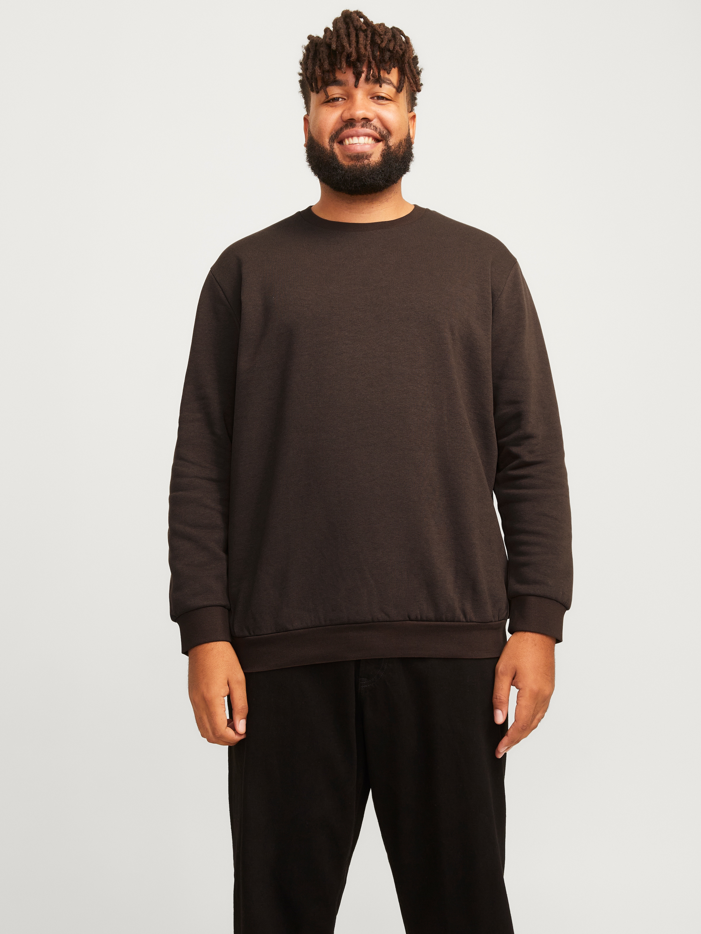 Jack & Jones PlusSize Sweatshirt "JJEBRADLEY SWEAT CREW NOOS PLS", mit Ripp günstig online kaufen