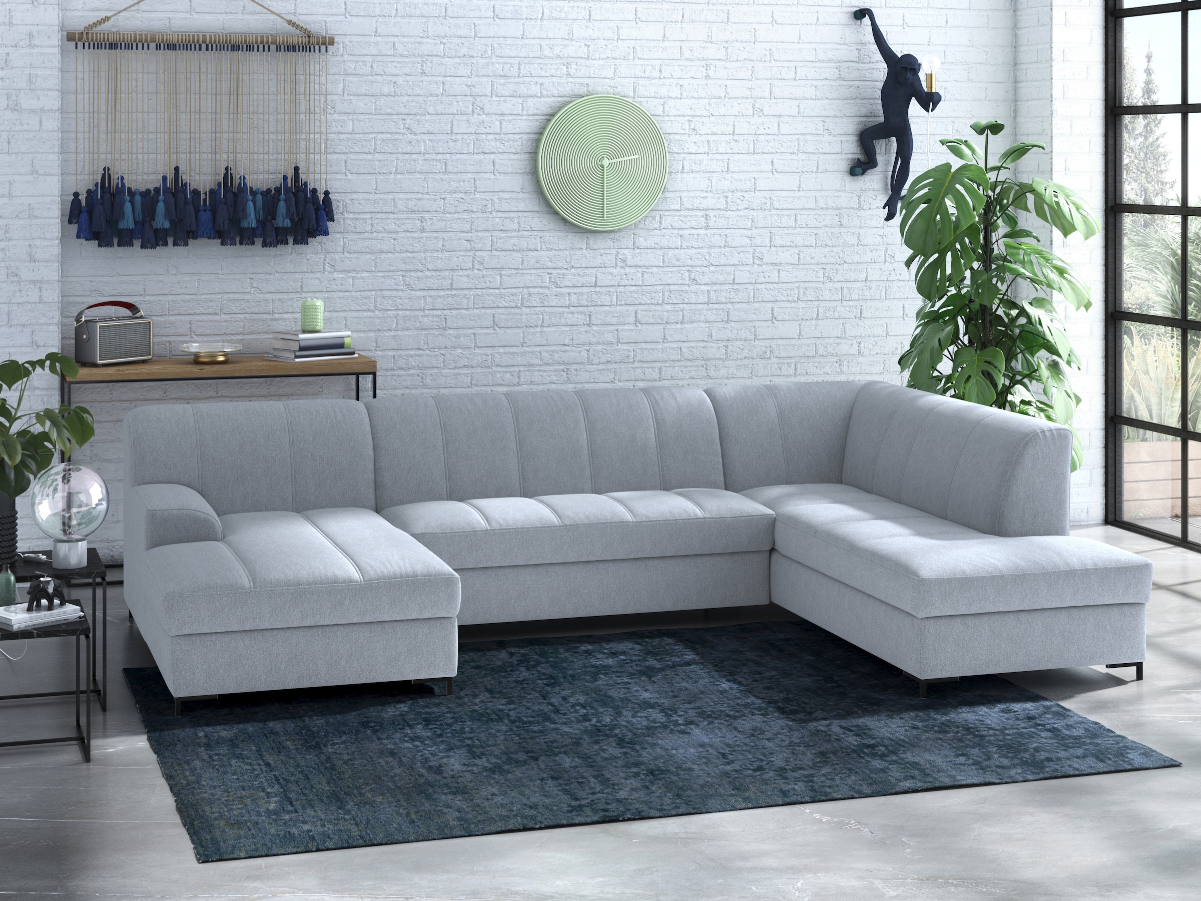INOSIGN Wohnlandschaft "Balme, moderne Formensprache, zeitloses Design, U-F günstig online kaufen