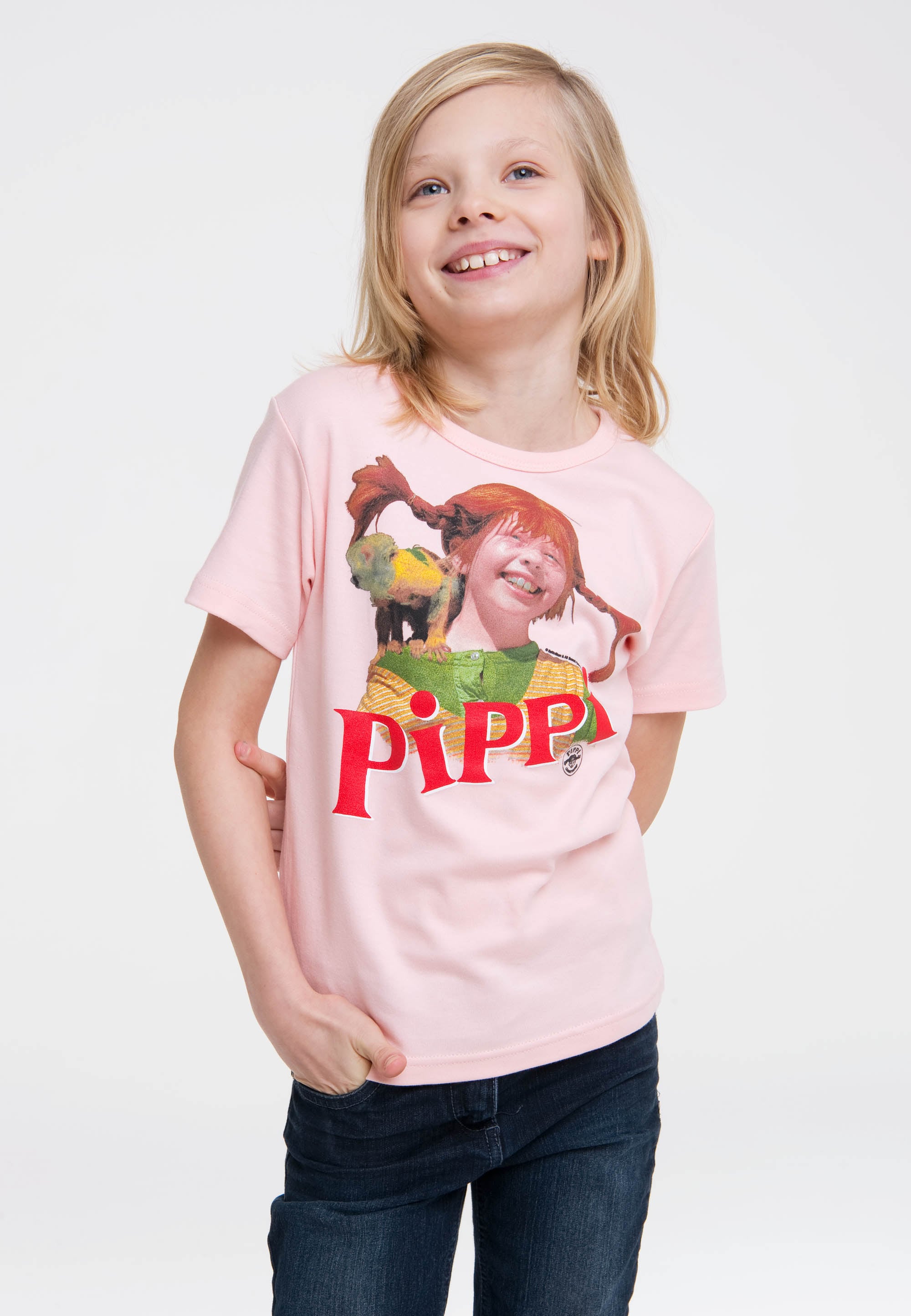 T-Shirt »Pippi Langstrumpf & Herr Nilsson«, mit Langstrumpf-Frontdruck