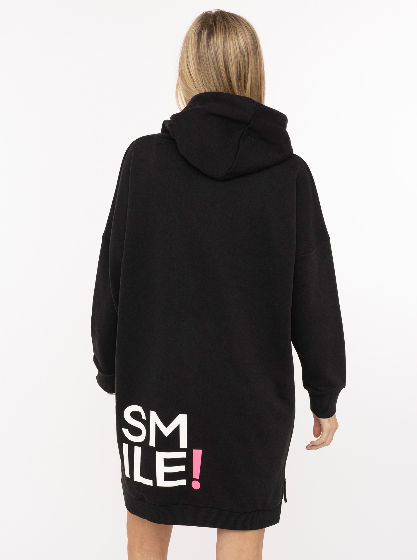 Zwillingsherz Sweatkleid ""Alissa"" Kapuze, Kängurutasche, Neon-Details, Pr günstig online kaufen