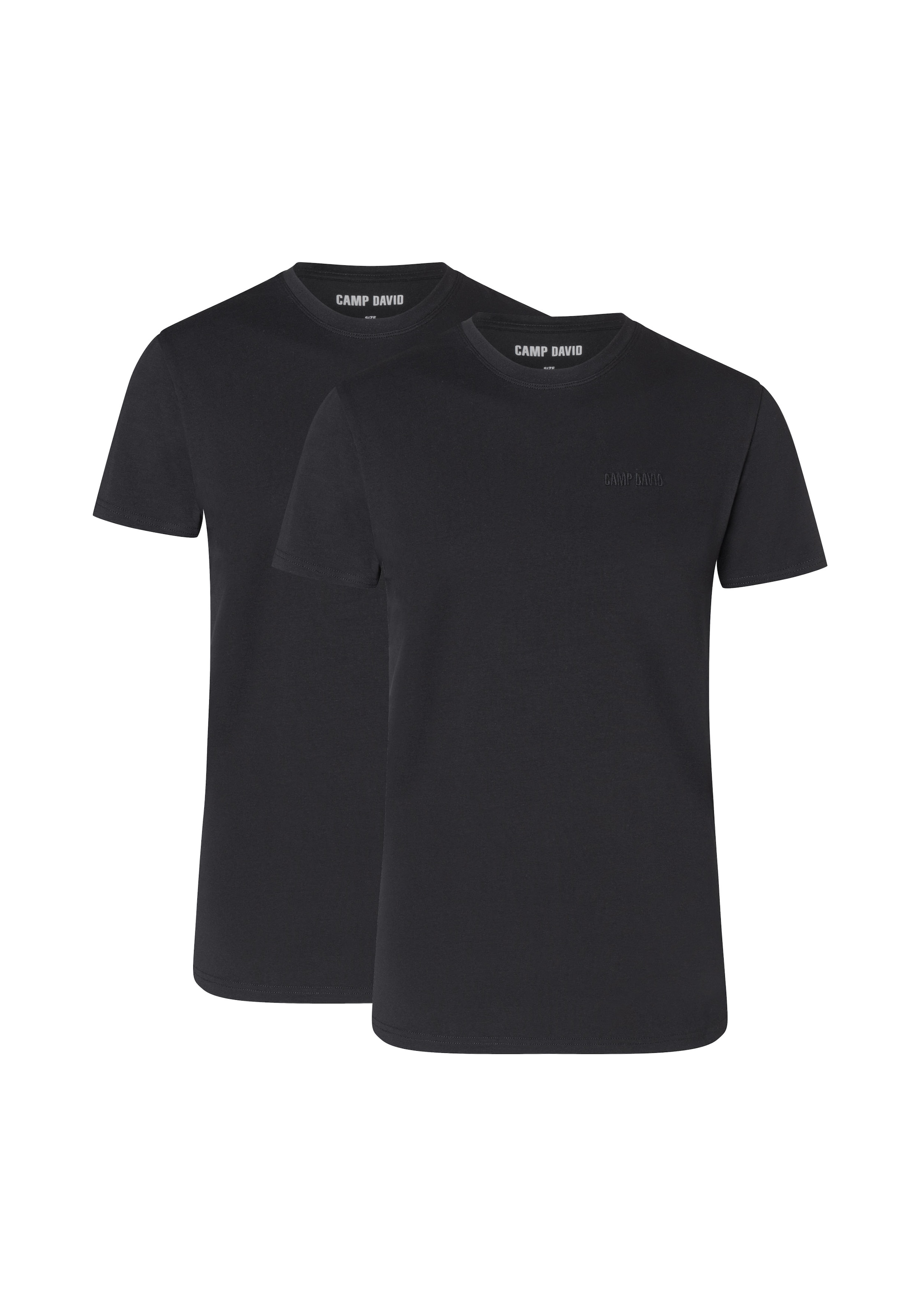 CAMP DAVID Unterhemd »underwear«, (2er Pack), mit flacher Naht