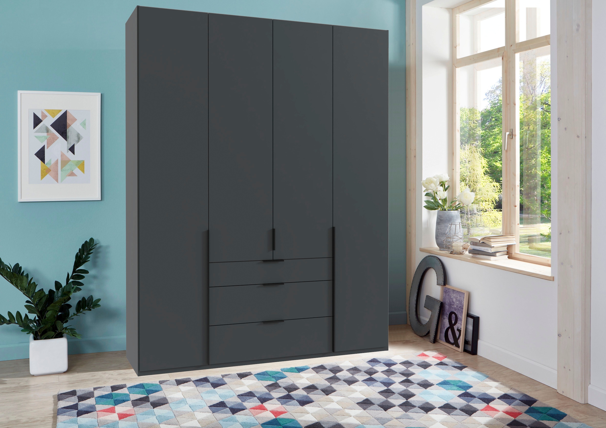Wimex Drehtürenschrank "Mugano, 135 oder 180cm breit, 208 oder 236cm hoch, günstig online kaufen