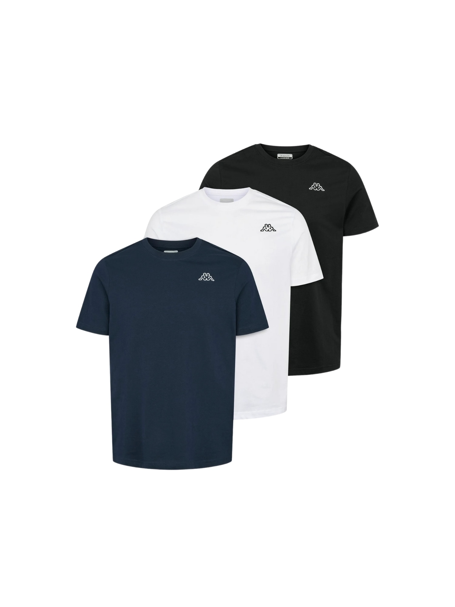 Kappa Kurzarmhemd "Kappa T-shirt 3er-Pack Logo Cafers" günstig online kaufen