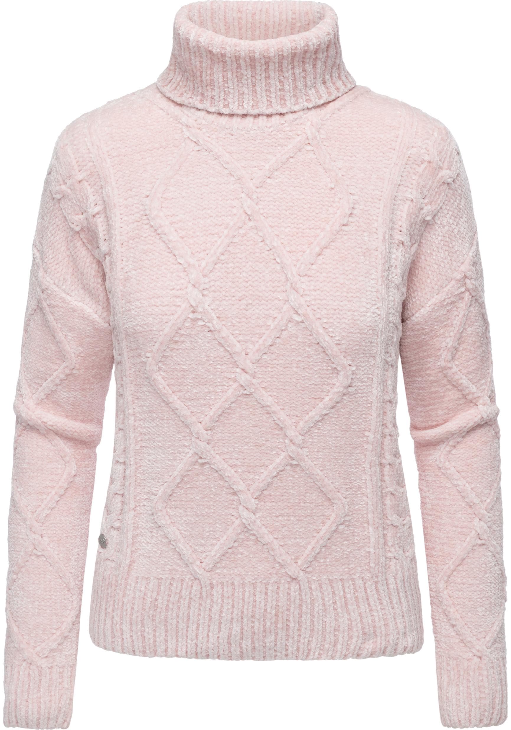 Ragwear Strickpullover "Janna Short", Gestrickter gemusterter Rollkragenpul günstig online kaufen