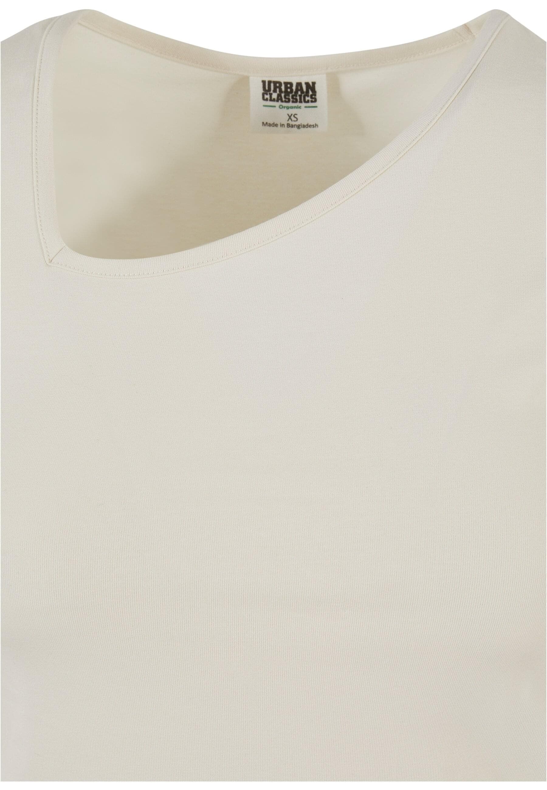 URBAN CLASSICS T-Shirt »Urban Classics Damen Ladies Organic Asymmetric Neckline Tee«, (1 tlg.)