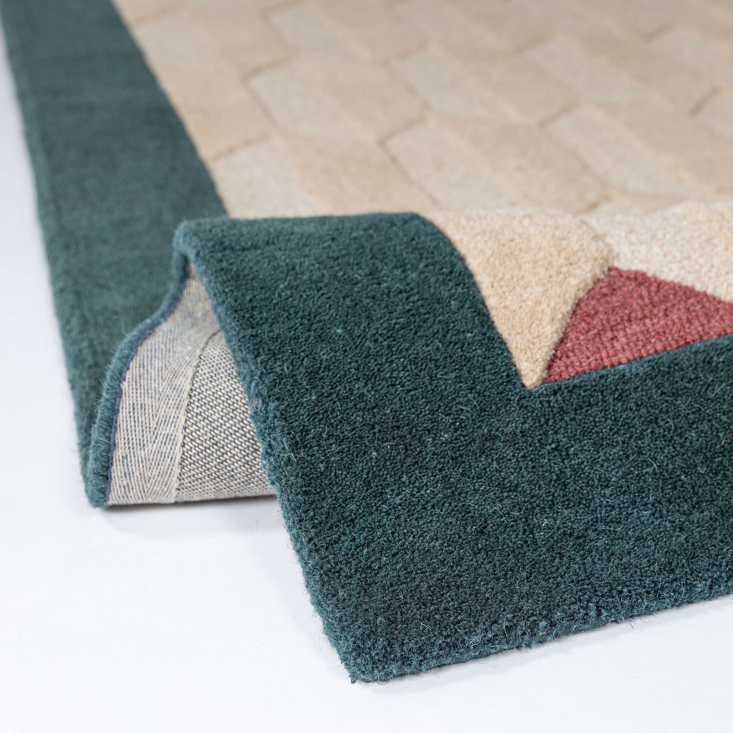 FLAIR RUGS Wollteppich »APEX« rechteckig 8 mm Höhe Handgetuftet aus 100 % Wolle mit einem Cut-and-Loop-Flor