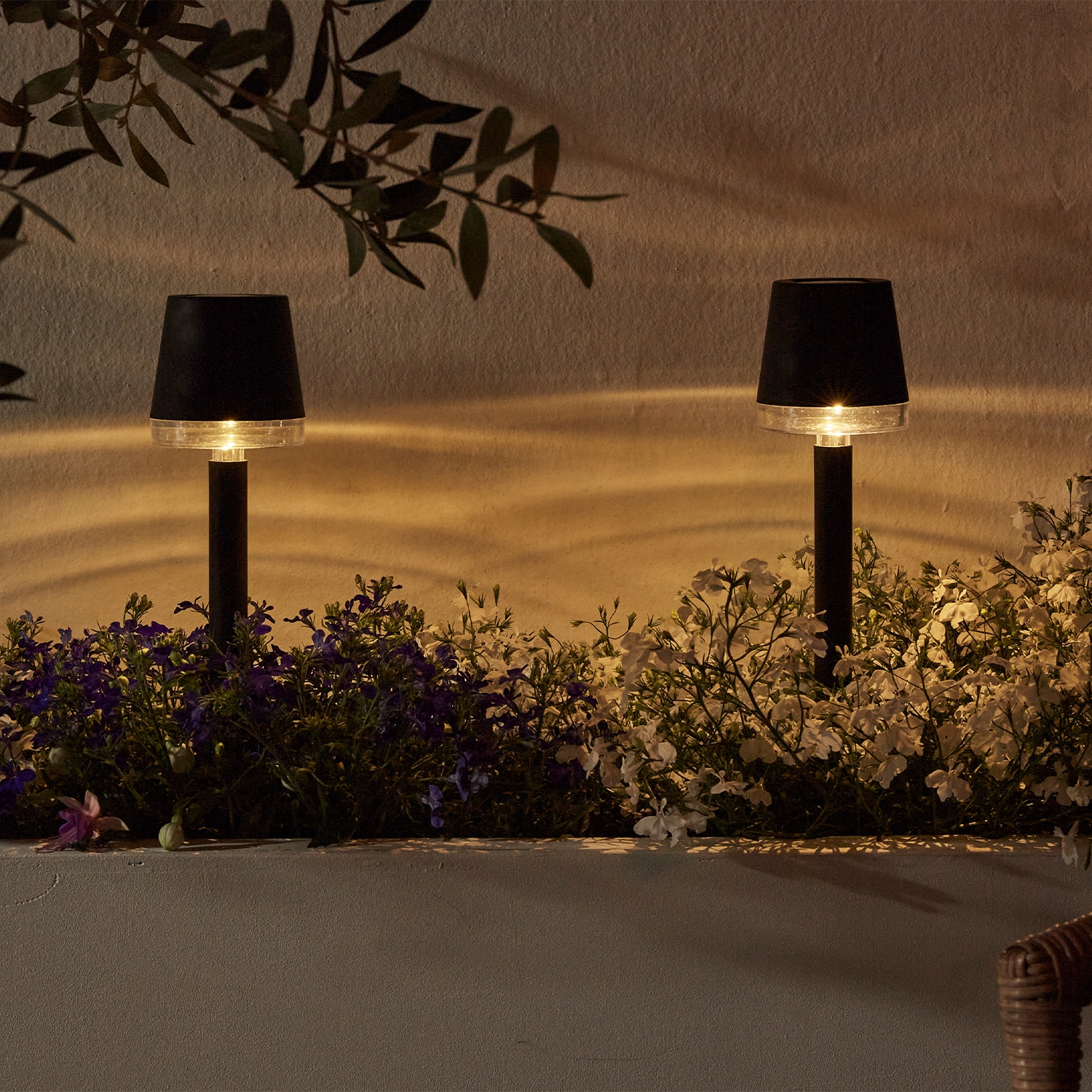 LUXFORM Gartenleuchte »Solar-Gartenlampe - Cala d'Or - 4 Stück«, Leuchtmittel LED-Modul | LED fest integriert, Solarbetrieben