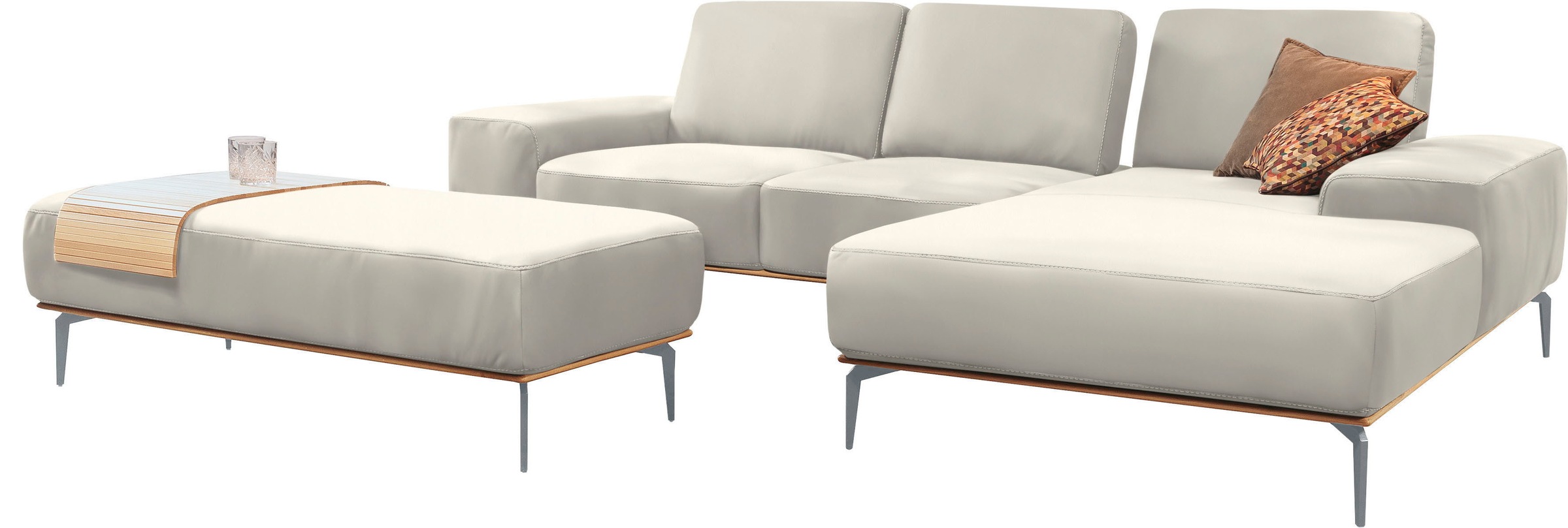 W.SCHILLIG Ecksofa "run, Designsofa mit tollem Sitzkomfort, bequem, L-Form" günstig online kaufen