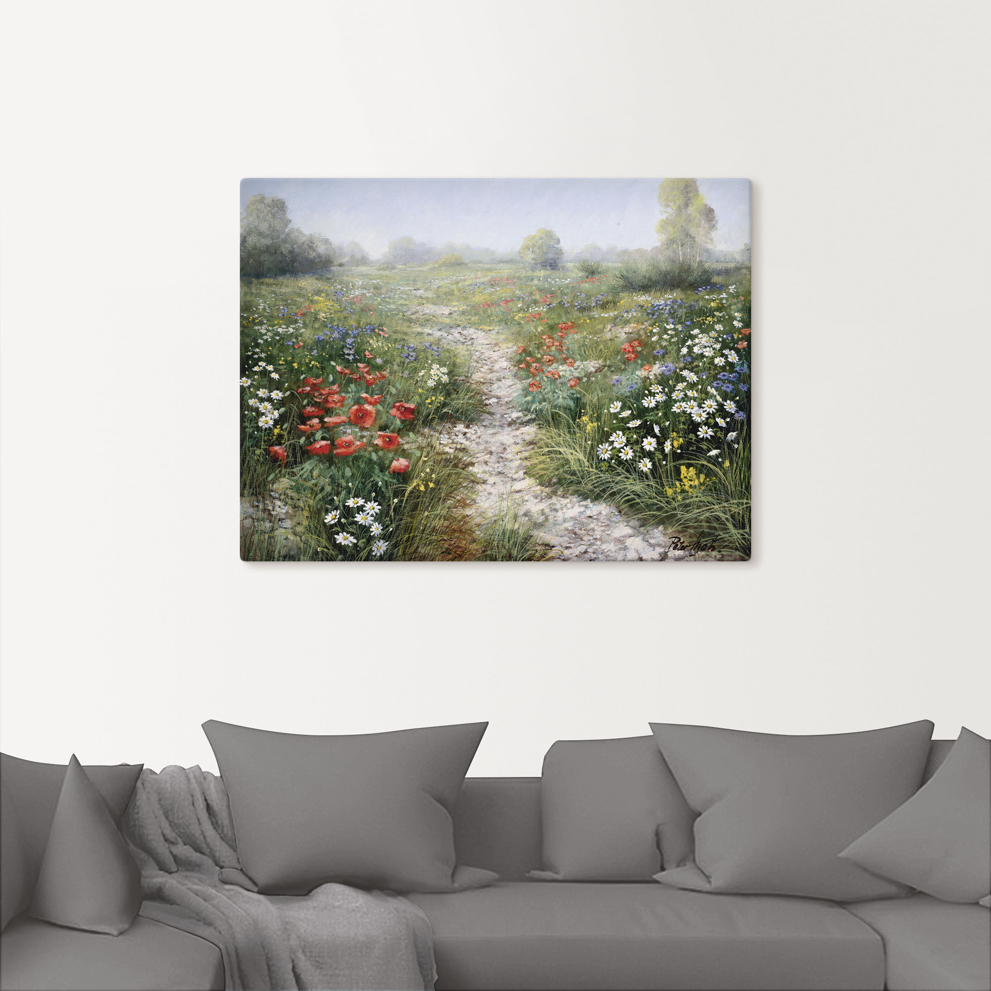 Thumbnail - Artland Wandbild "Dichte der Natur", Blumenwiese, (1 St.), als Leinwandbild, Poster, Wandaufkleber in verschied. Größen