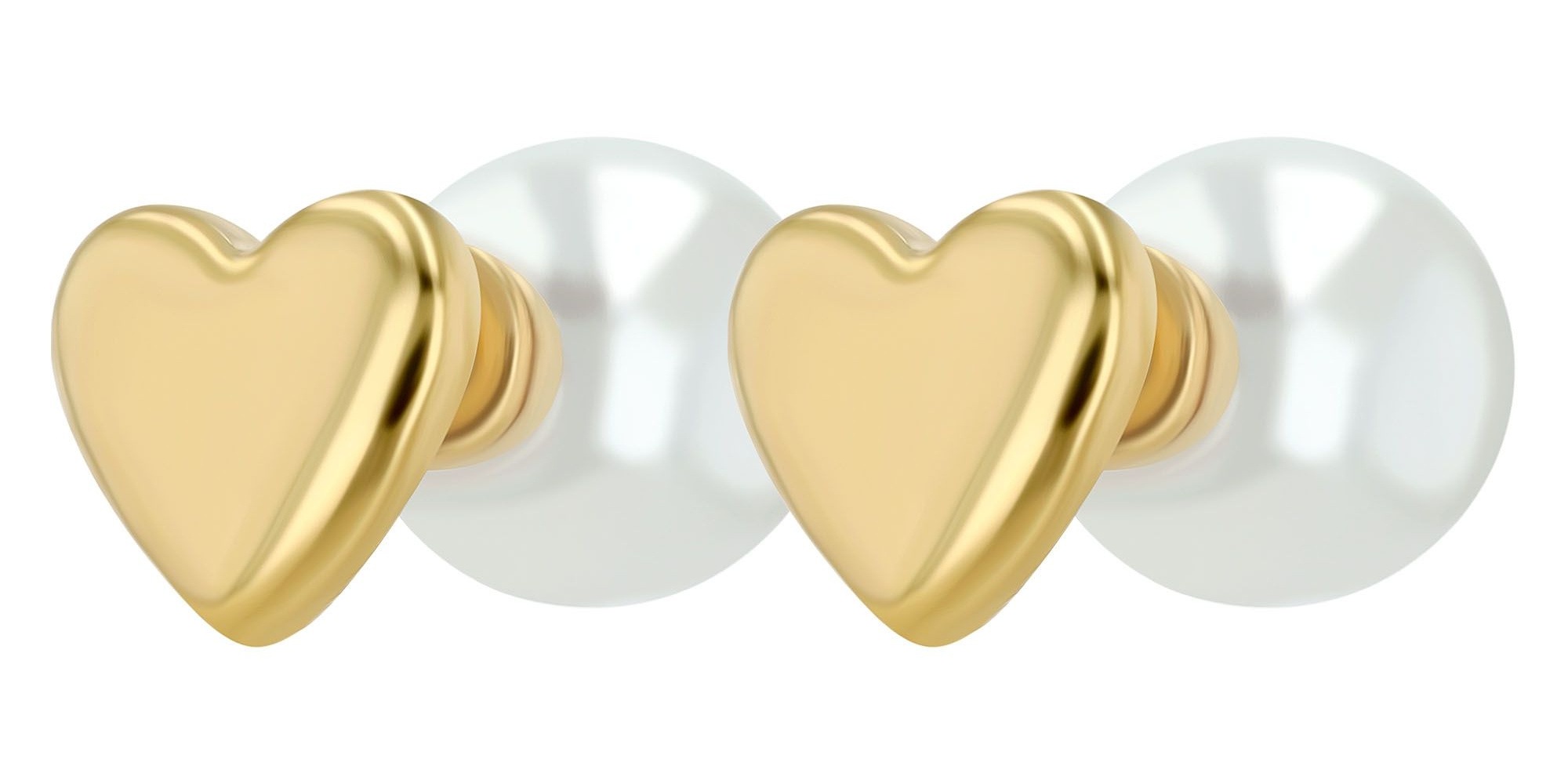 Adelia´s Paar Ohrhänger "Damen Ohrringe – Ohrstecker Herz aus Edelstahl mit günstig online kaufen