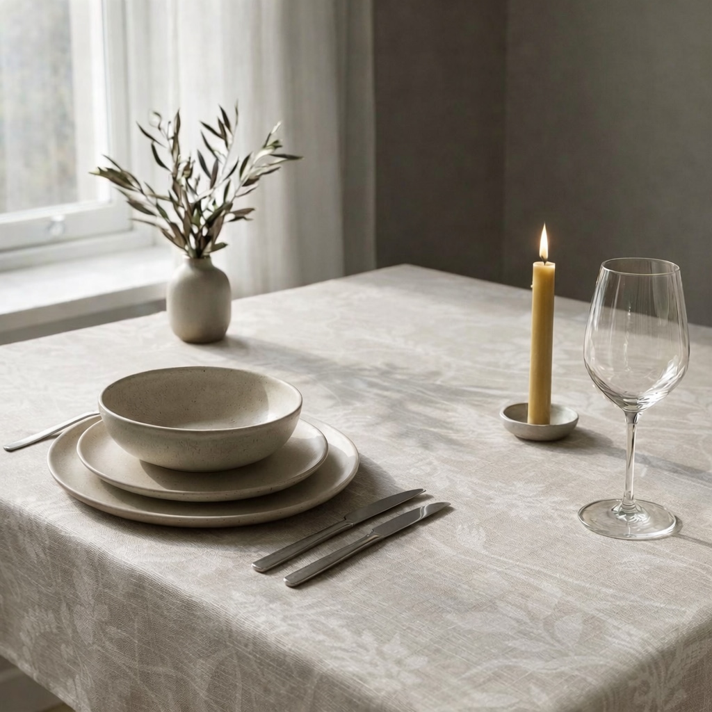 OTTO home Tischdecke "Linnah" pflegeleicht, Esszimmer, Dekoration, uni