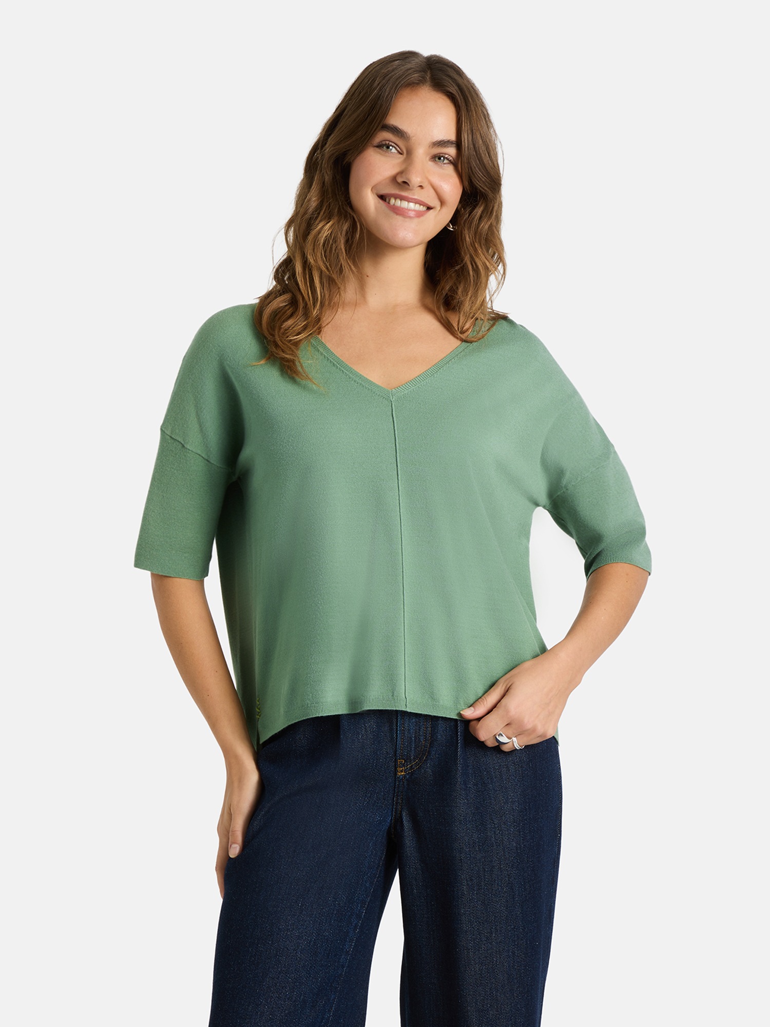 Lieblingsstück Kurzarmpullover "AmihanL" aus Viskose