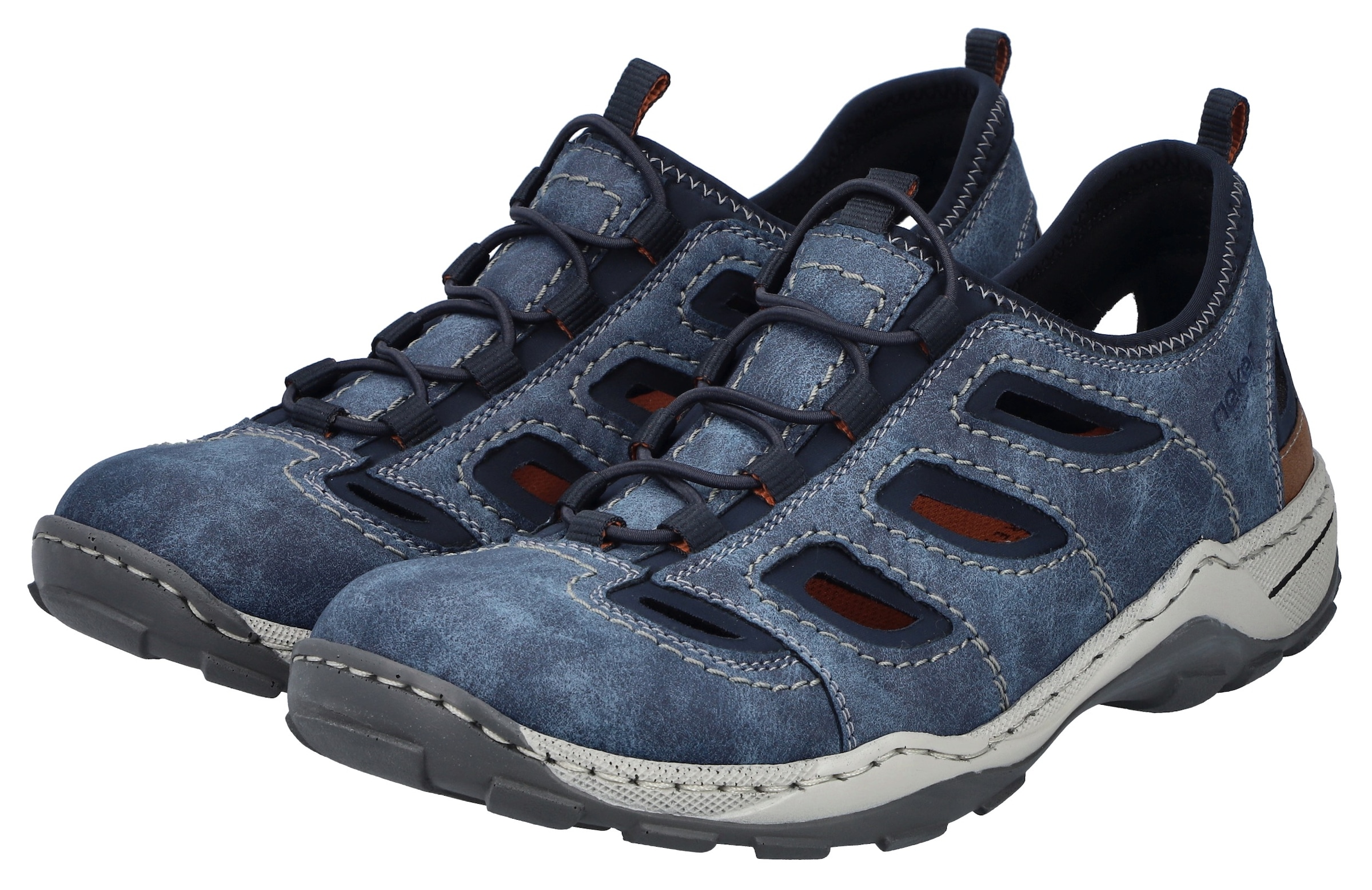 Rieker 1100000002199 Trekking Schuh, Sandale, Sommerschuh mit praktischem Gummizug
