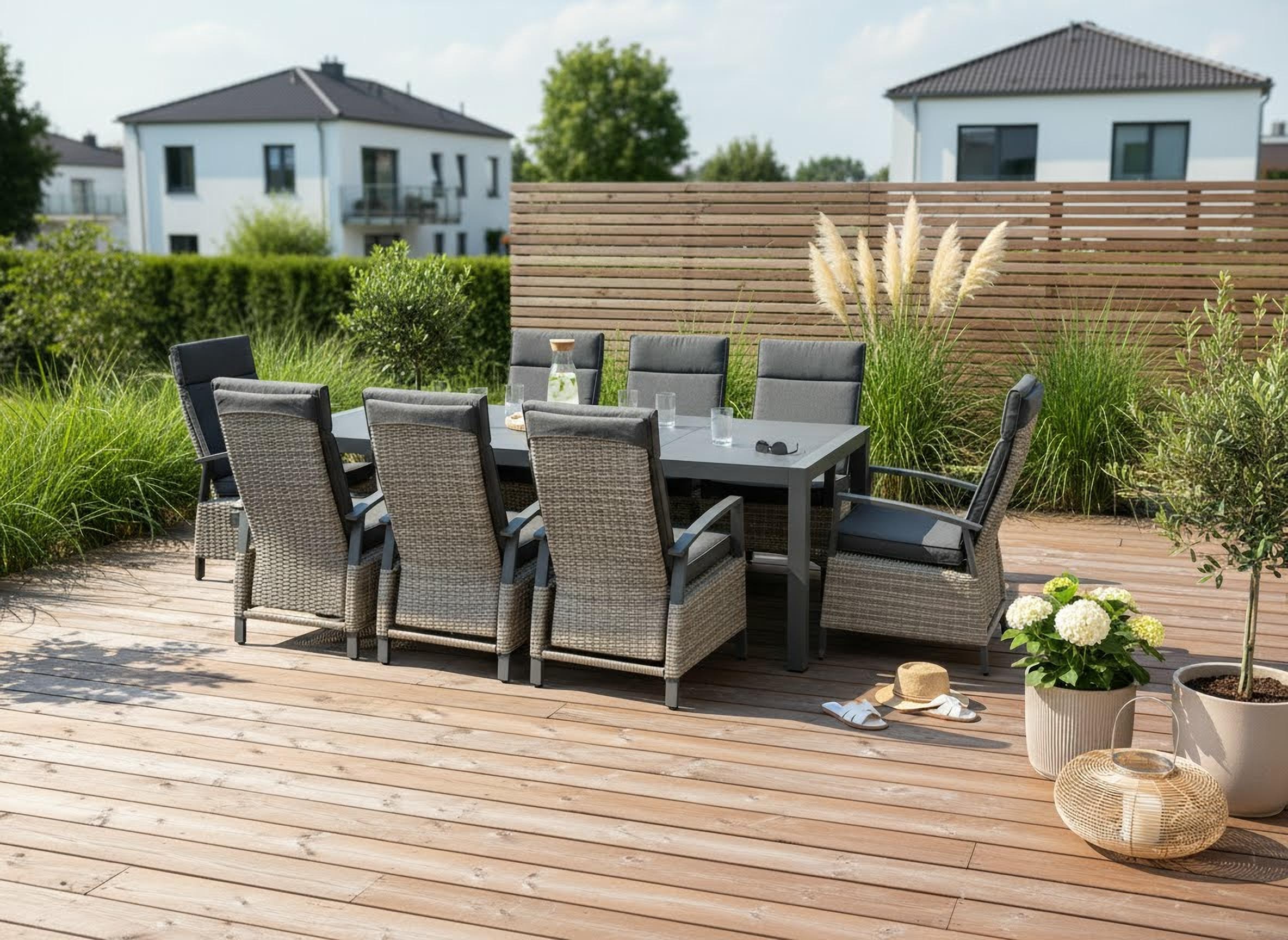 Creativ home Windlicht »Laterne ALEGRE, mit Henkel« Kerzenhalter aus Naturweide, Ø 33 cm