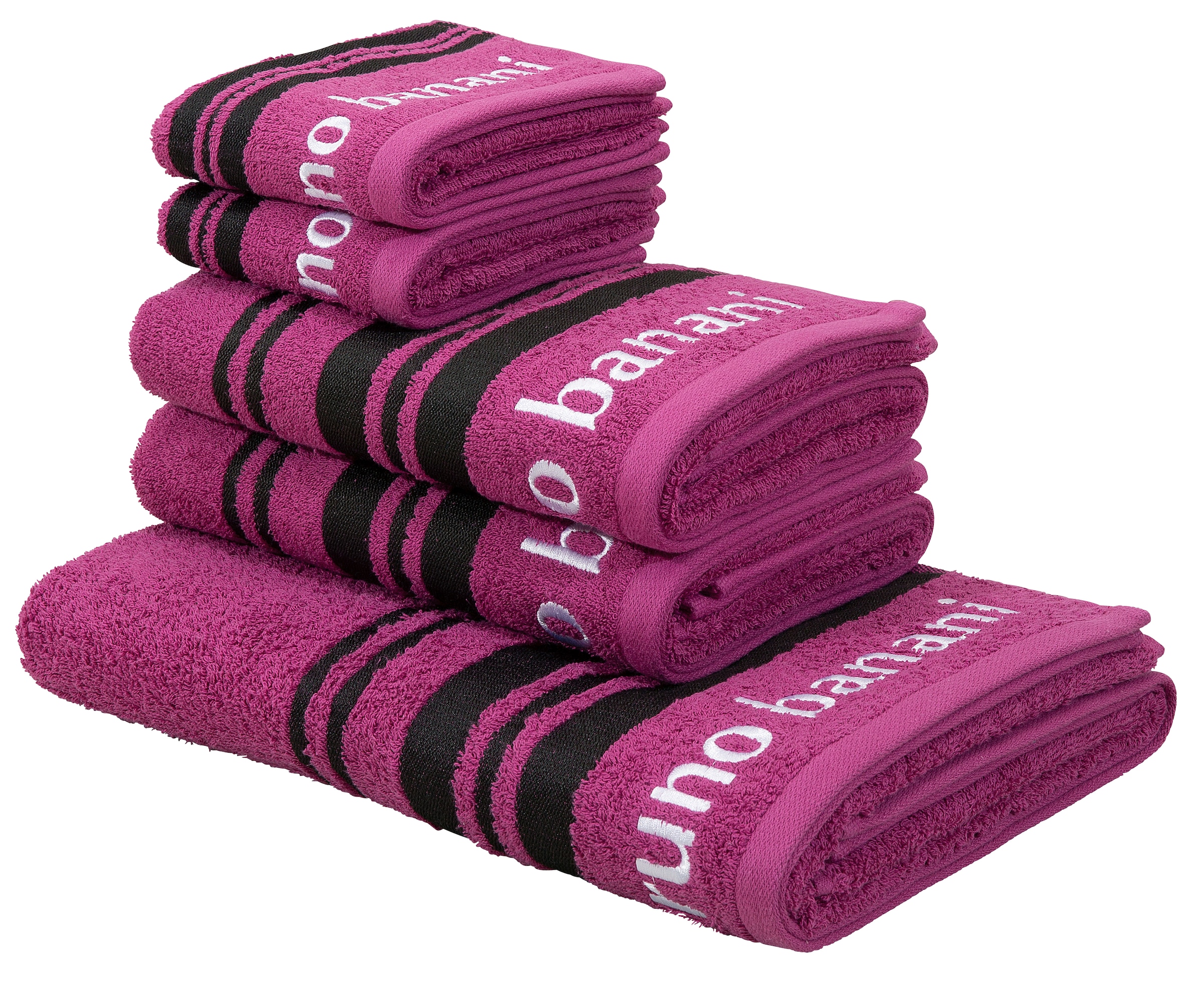 Bruno Banani Handtuch Set "Daniel, 1 Duschtuch 70x140, 2 Handtücher 50x100, günstig online kaufen