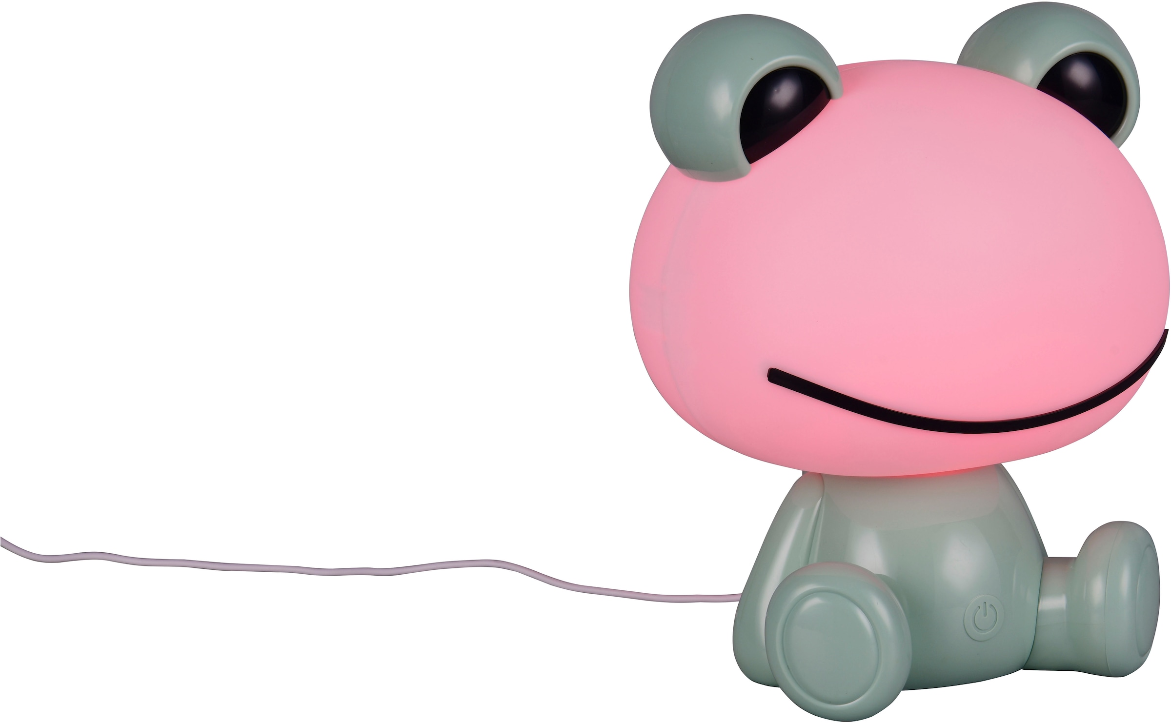 REALITY Leuchten LED Tischleuchte »HOPPER, Kinderzimmer Tischleuchte Nachttischleuchte Frosch Optik, RGB«, 1 flammig, Leuchtmittel LED-Board | LED fest integriert, 0,3W 30 Lumen warmweiß 3000K, RGB Farbwechsel Modus, USB-Anschluss