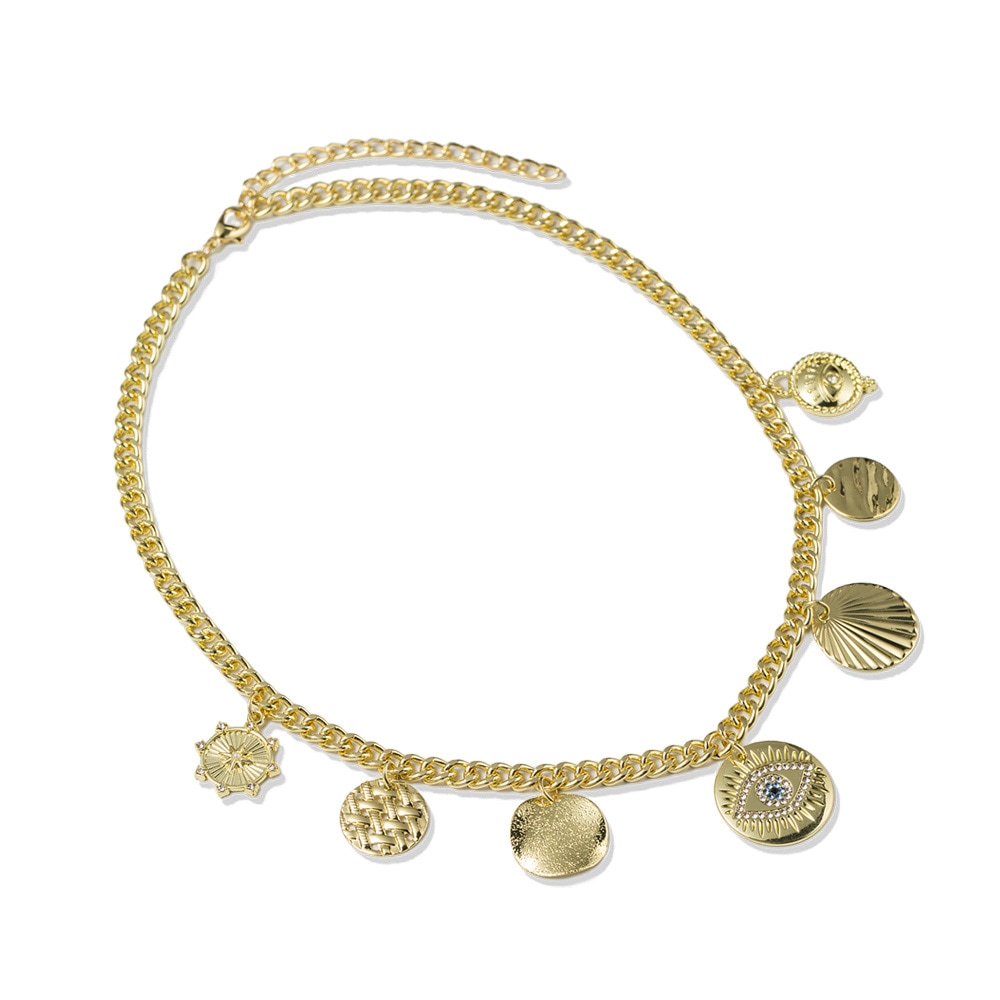 Firetti Kette mit Anhänger »Schmuck Geschenk Edelstahl Halskette Böser Blick Magisches Auge«