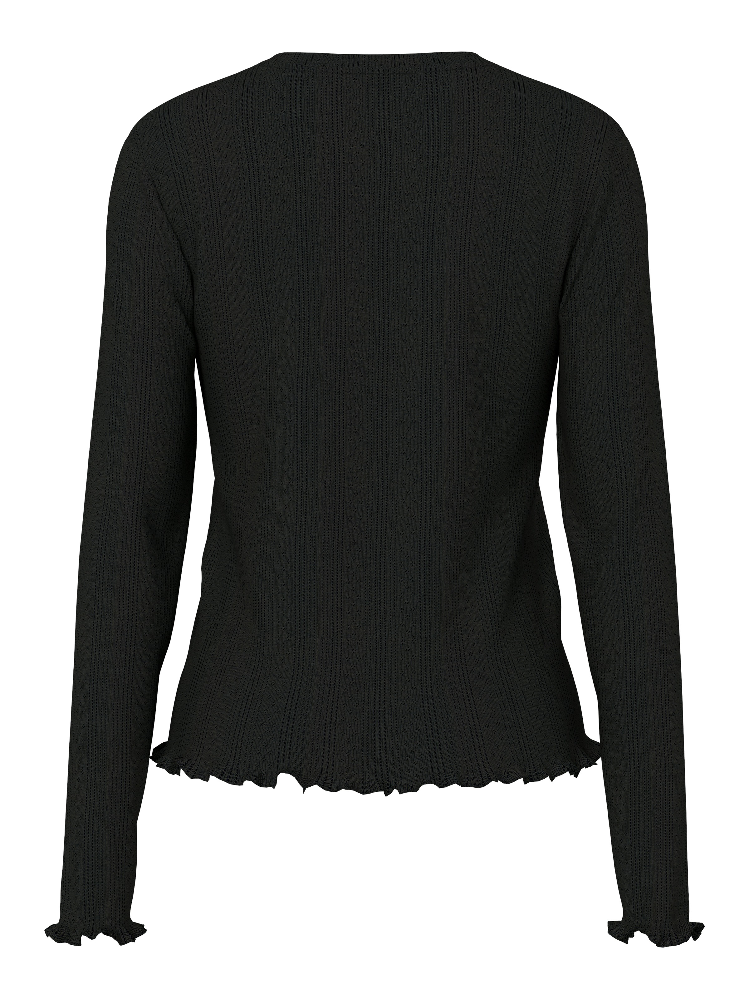 pieces Langarmshirt »PCMARIE LS O-NECK POIN TOP JRS NOOS BC«