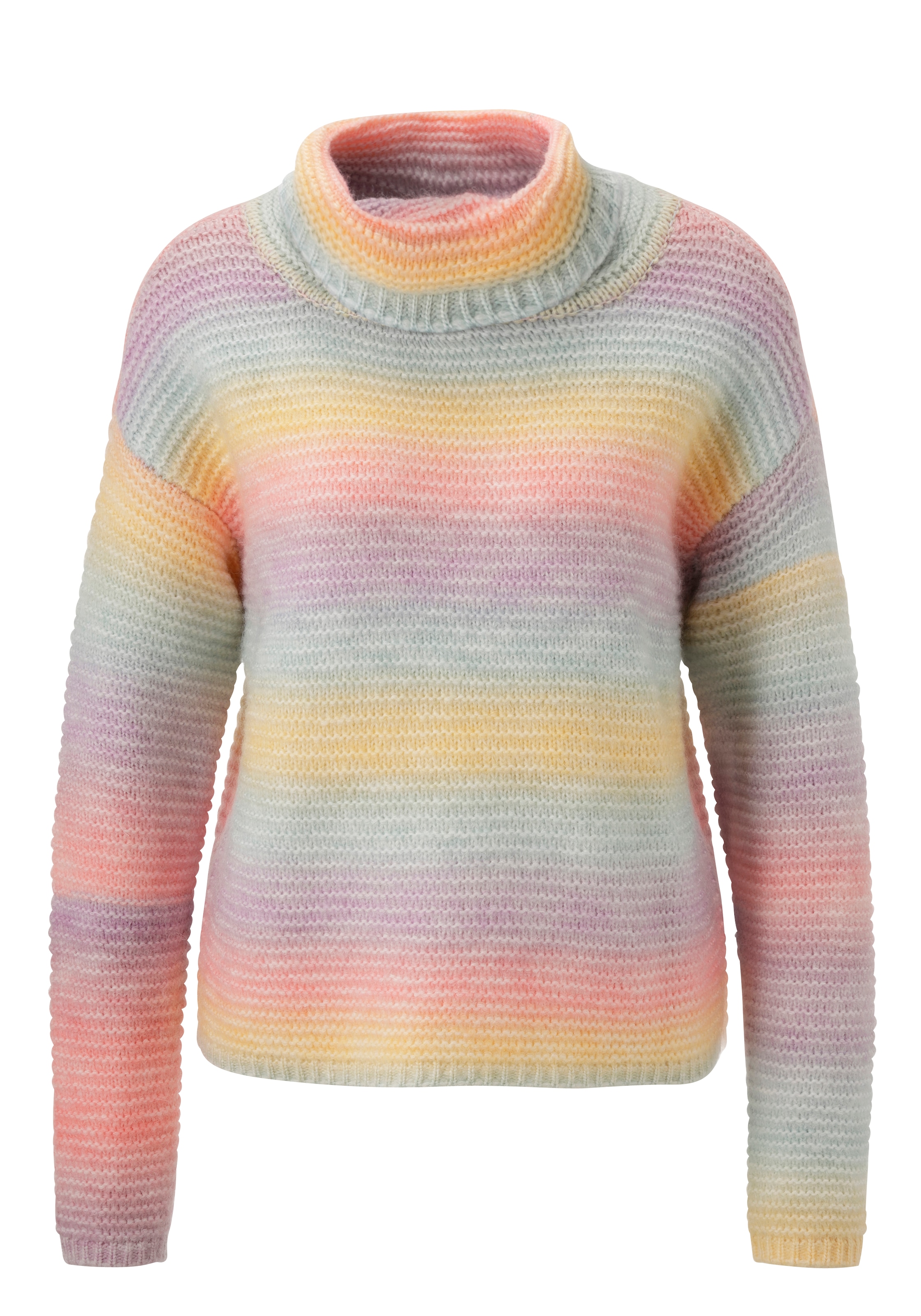 Aniston CASUAL Strickpullover, aus regenbogenfarbenem Space-Garn - NEUE KOLLEKTION