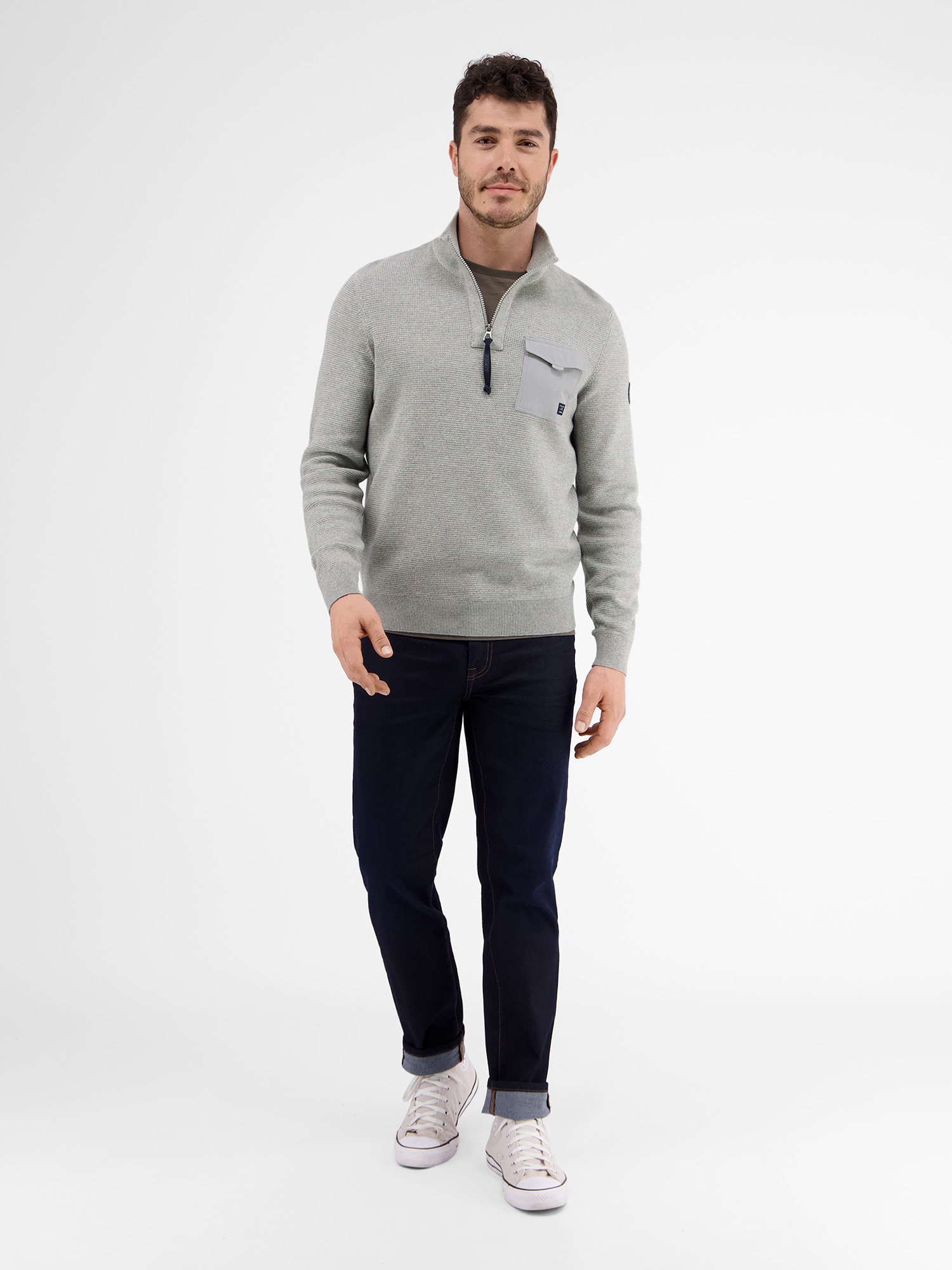 LERROS Strickpullover »LERROS Stricktroyer in kerniger Optik«