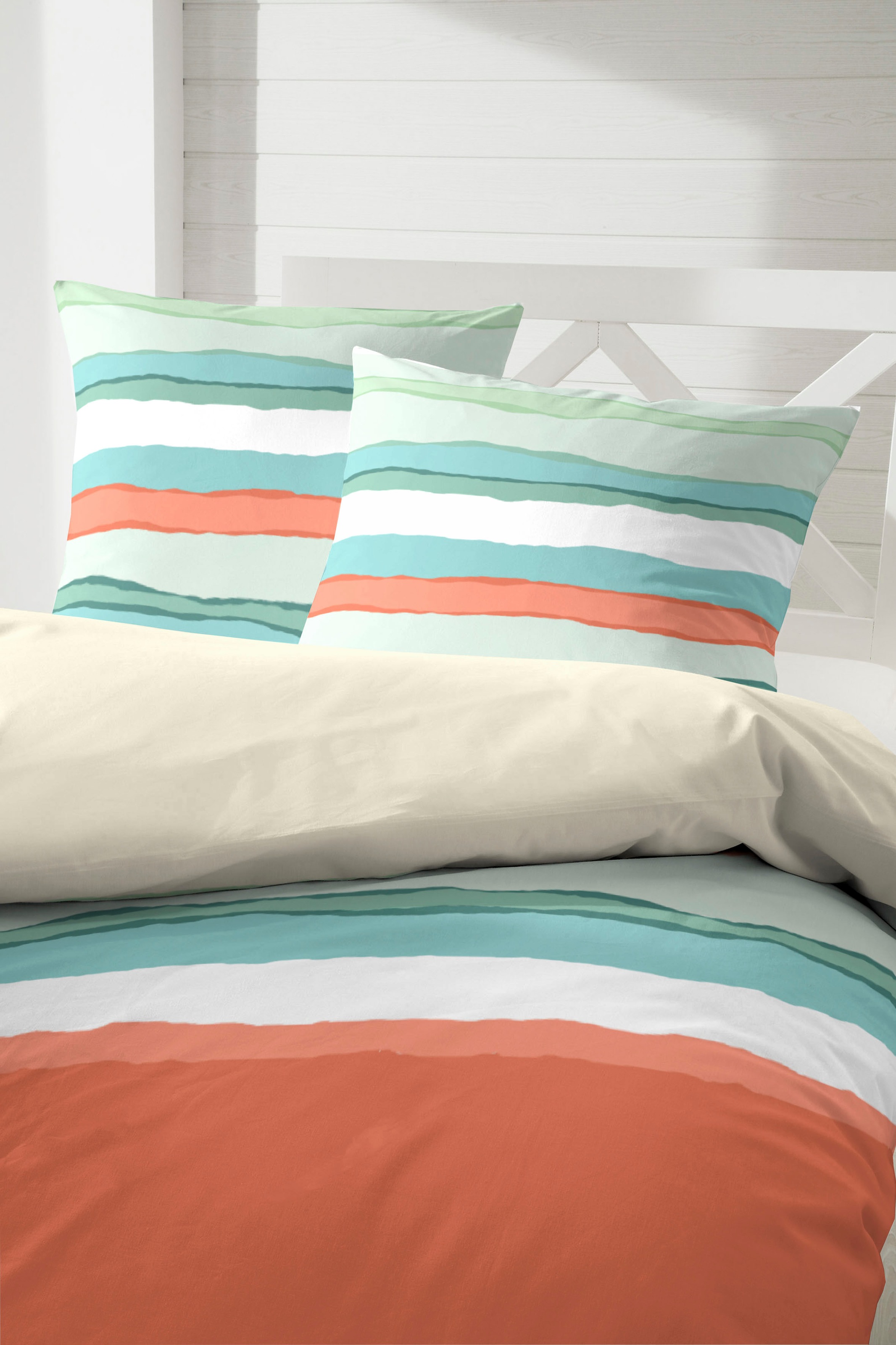 Primera Bettwäsche "Renforce Bettwäsche Slushy" 2 Stk. mit spannenden Verlä günstig online kaufen