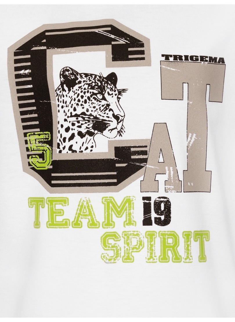 Trigema T-Shirt »TRIGEMA T-Shirt mit großem Printmotiv«, (1 tlg.)