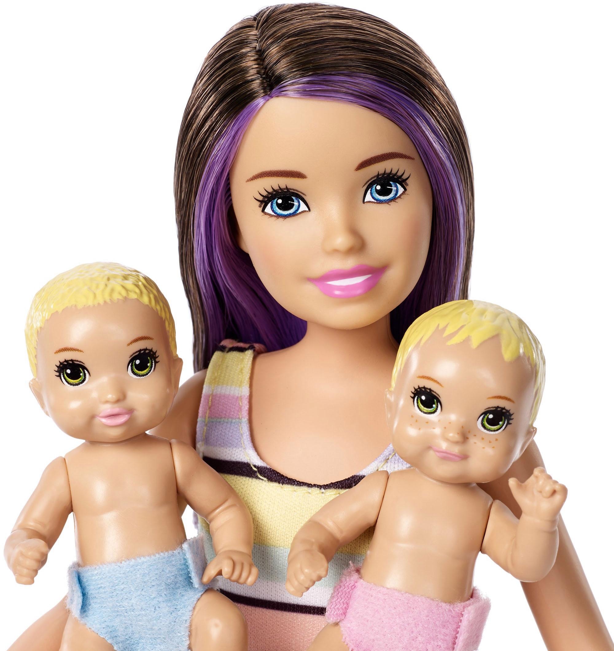 Barbie Anziehpuppe »Skipper Babysitters Kinderzimmer-Spielset«, inklusive Puppen