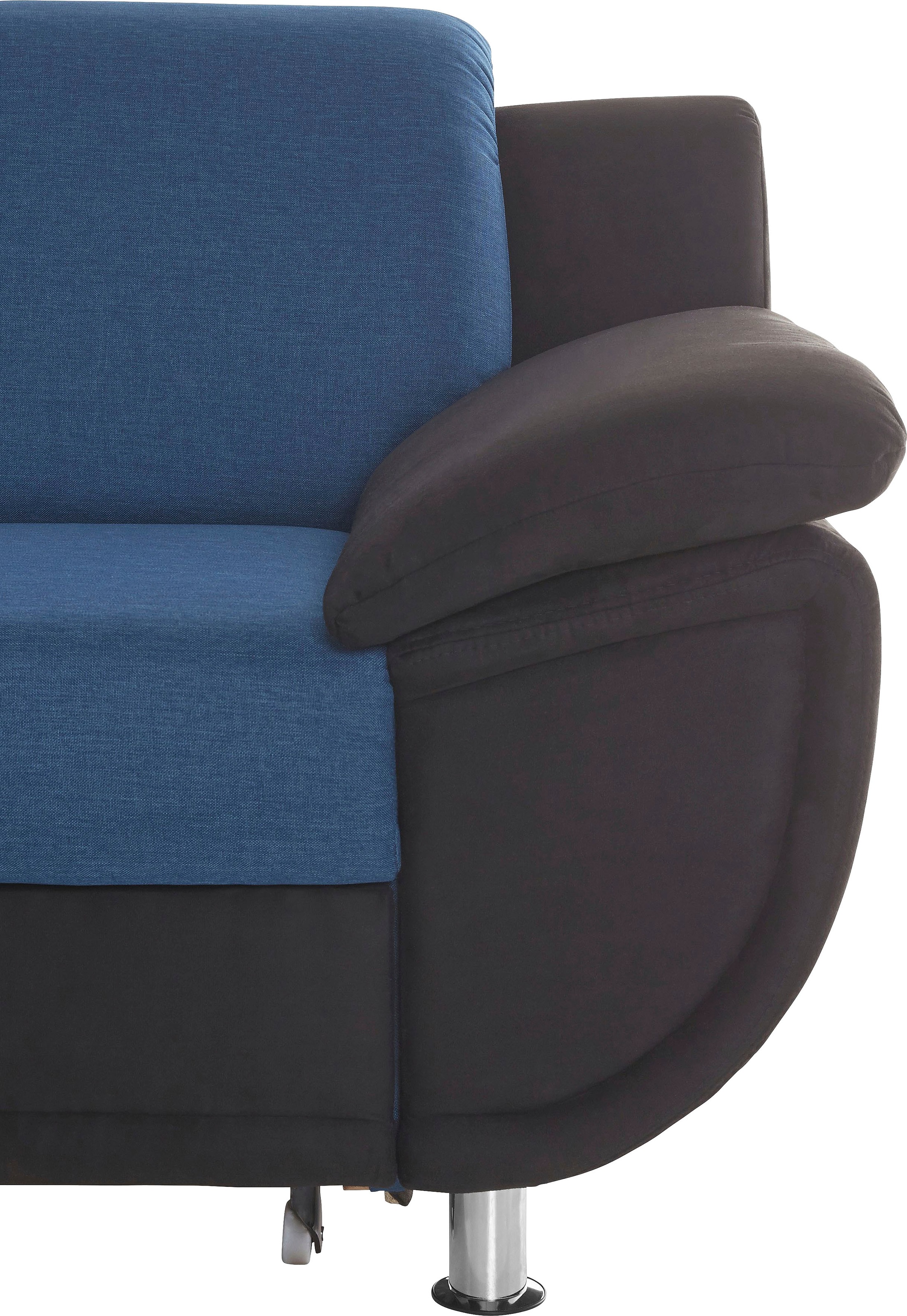 TRENDMANUFAKTUR Wohnlandschaft »Rondo 3, zeitlos und modern, im Materialmix, U-Form«, wahlweise für mehr Komfort mit Federkern, wahlweise mit Bettfunktion