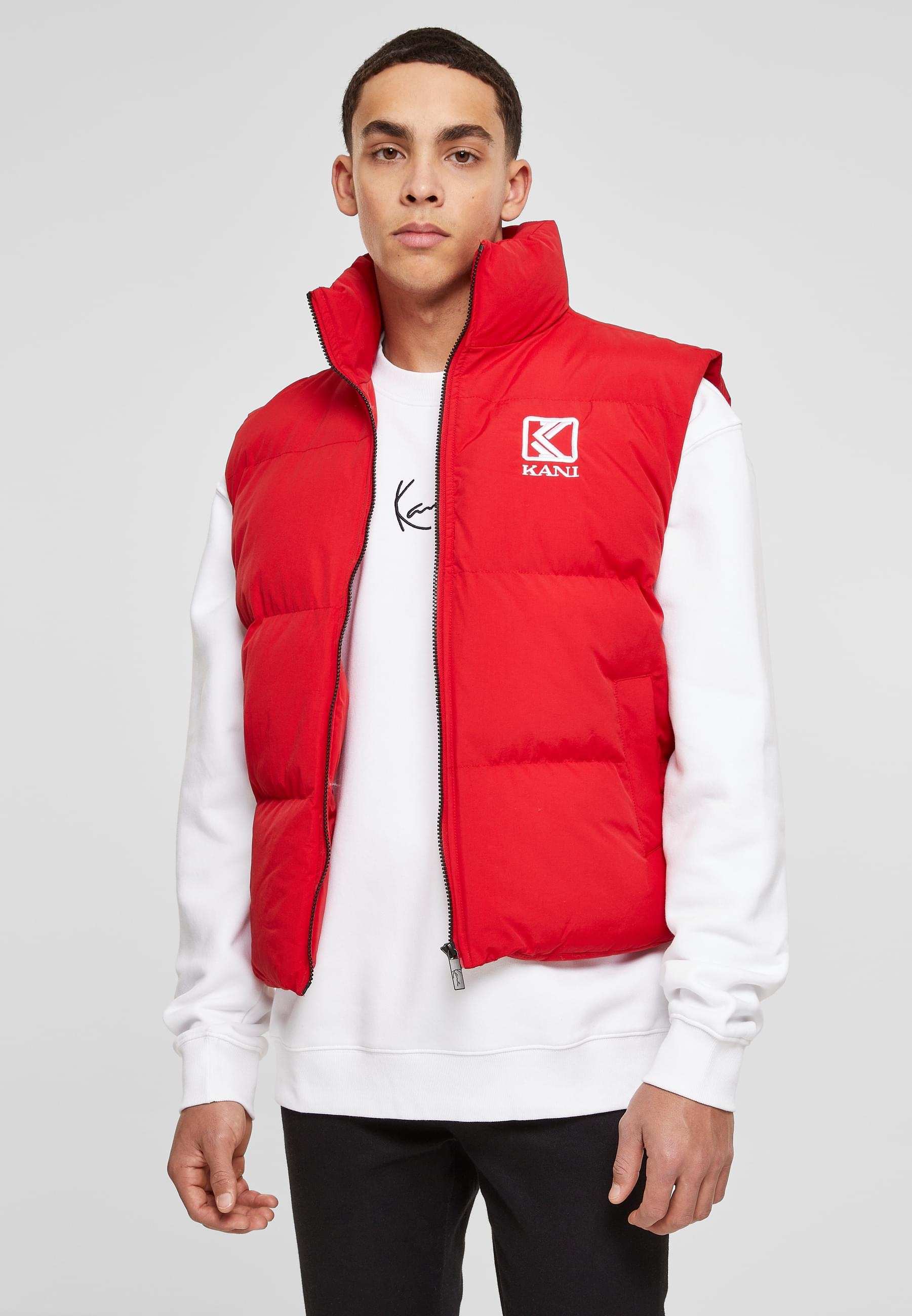 Karl Kani Jerseyweste »Karl Kani Herren KM224-054-1 KK OG Puffer Vest red«, (1 tlg.)