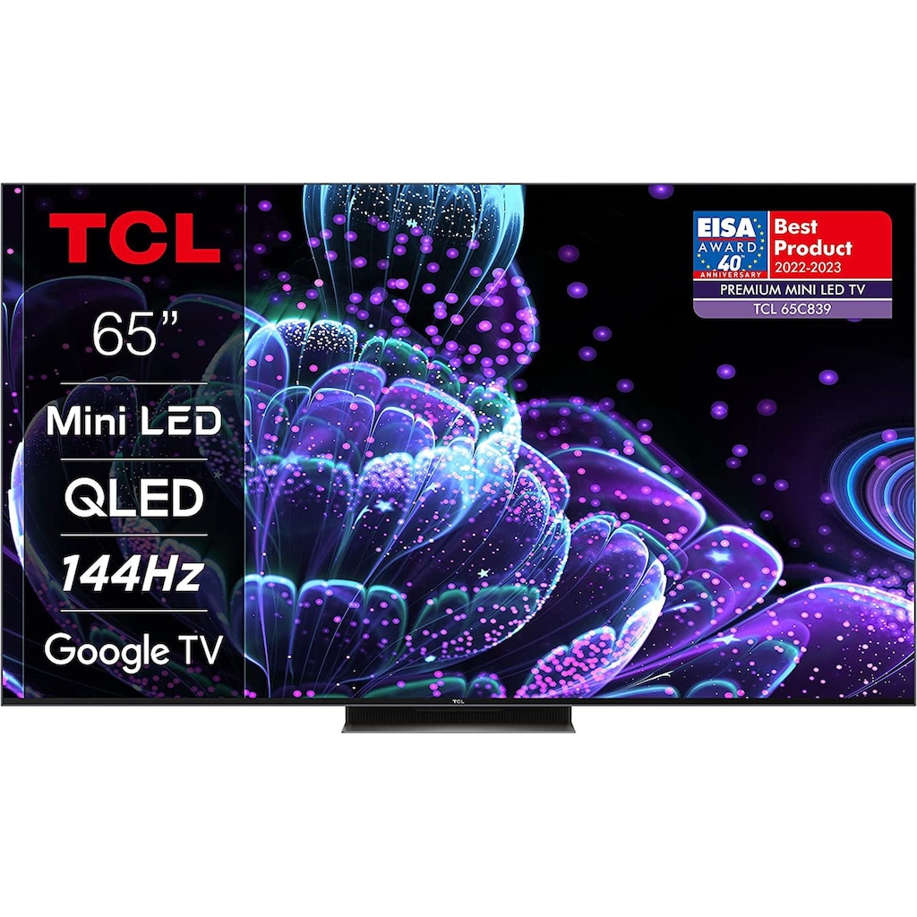 TCL QLED Mini LED-Fernseher »65C831X2«, 164 cm/65 Zoll, 4K Ultra HD, Google TV-Smart-TV