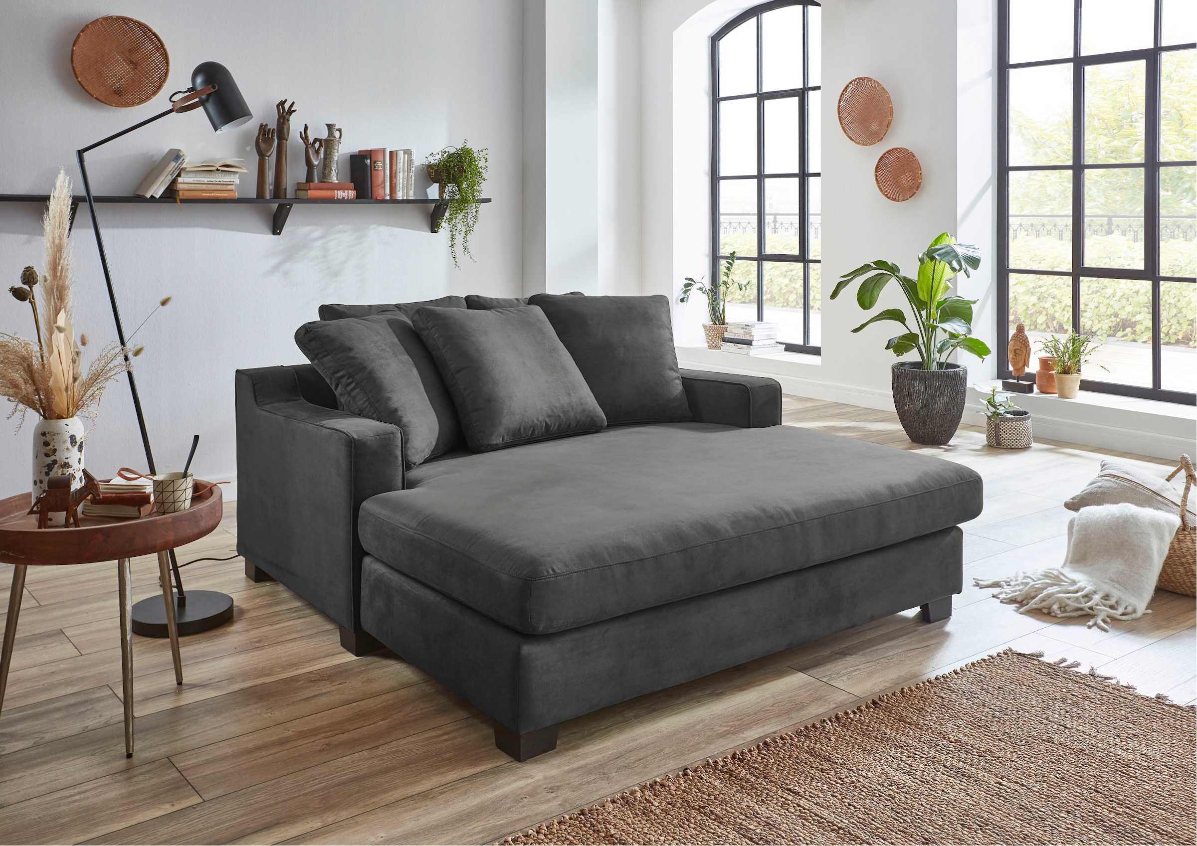 OTTO home Big-Sofa "Nobel" Megasessel, Loveseat, inkl. 5 Rückenkissen, frei im Raum stellbar