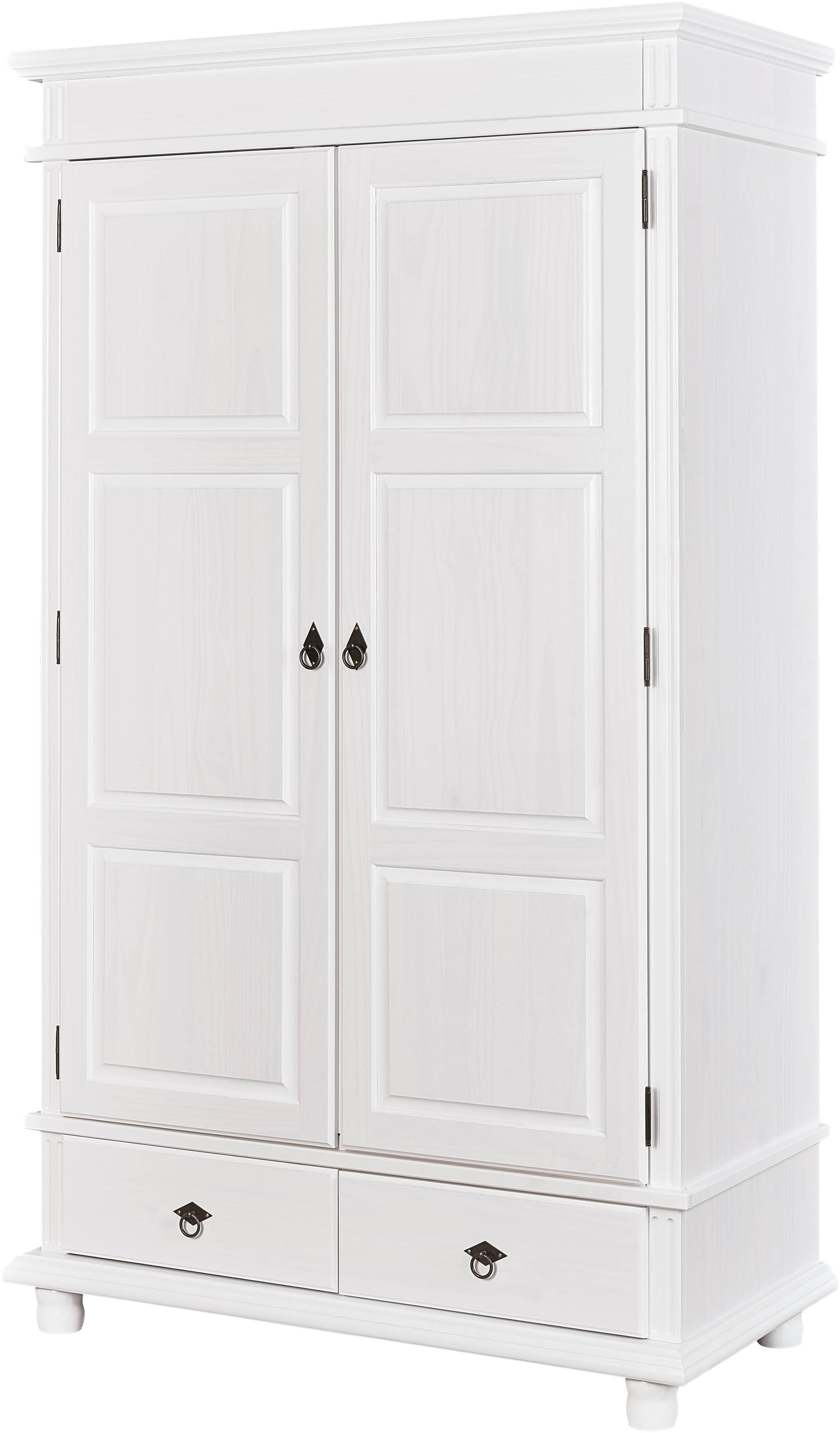 Inter Link Kleiderschrank "Danz, Bauernschrank Kiefer Massivholz, FSC, Landhausstil" Dielenschrank mit Schubladen, BxTxH: 116 x 57 x 199 cm