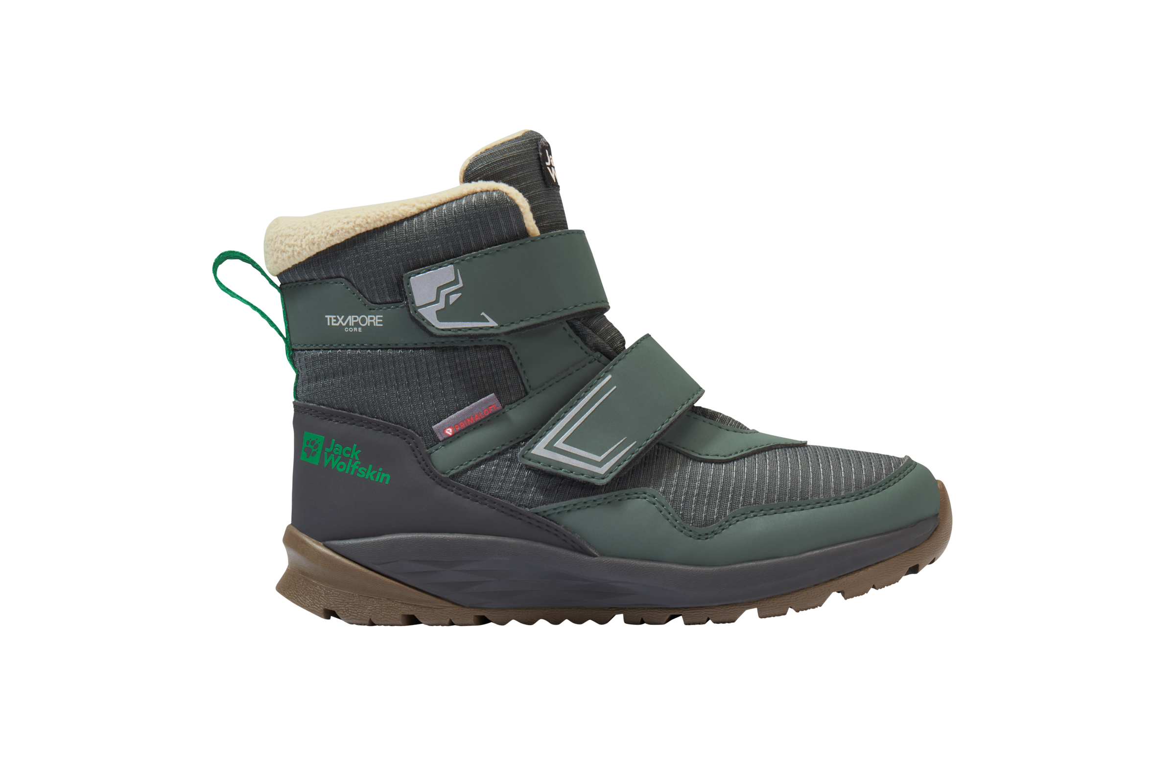 Winterboots JACK WOLFSKIN "POLAR BEAR-B TEXAPORE MID VC K", Mädchen, Gr. 36, grün (mystic grün), Synthetik, Textil, Schuhe Winterboots, Snowboots, Winterstiefel, Winterschuhe, wasserdicht & gefüttert 2