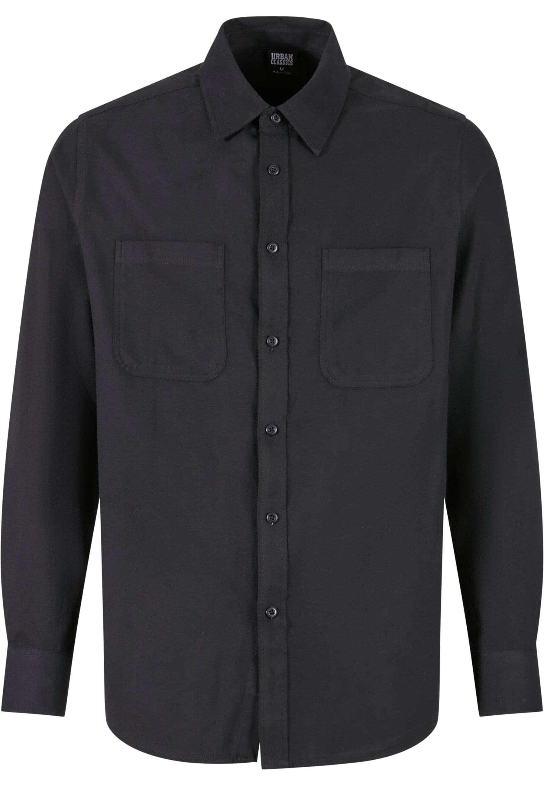URBAN CLASSICS Langarm-Poloshirt "Urban Classics Herren Flanell Shirt", (1 günstig online kaufen
