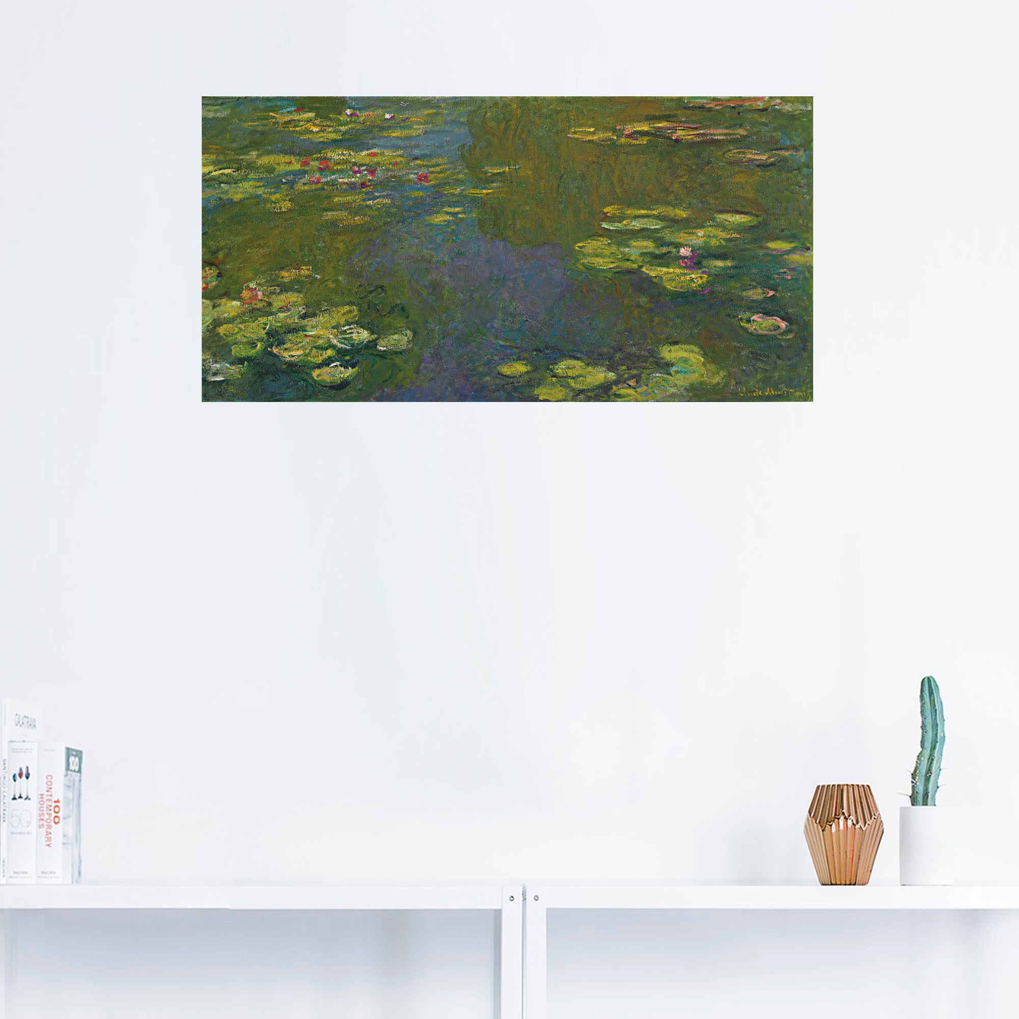 Artland Wandbild »Der Seerosenteich Le bassin aux nympheas«, Blumen, (1 St.), als Leinwandbild, Wandaufkleber oder Poster in versch. Größen