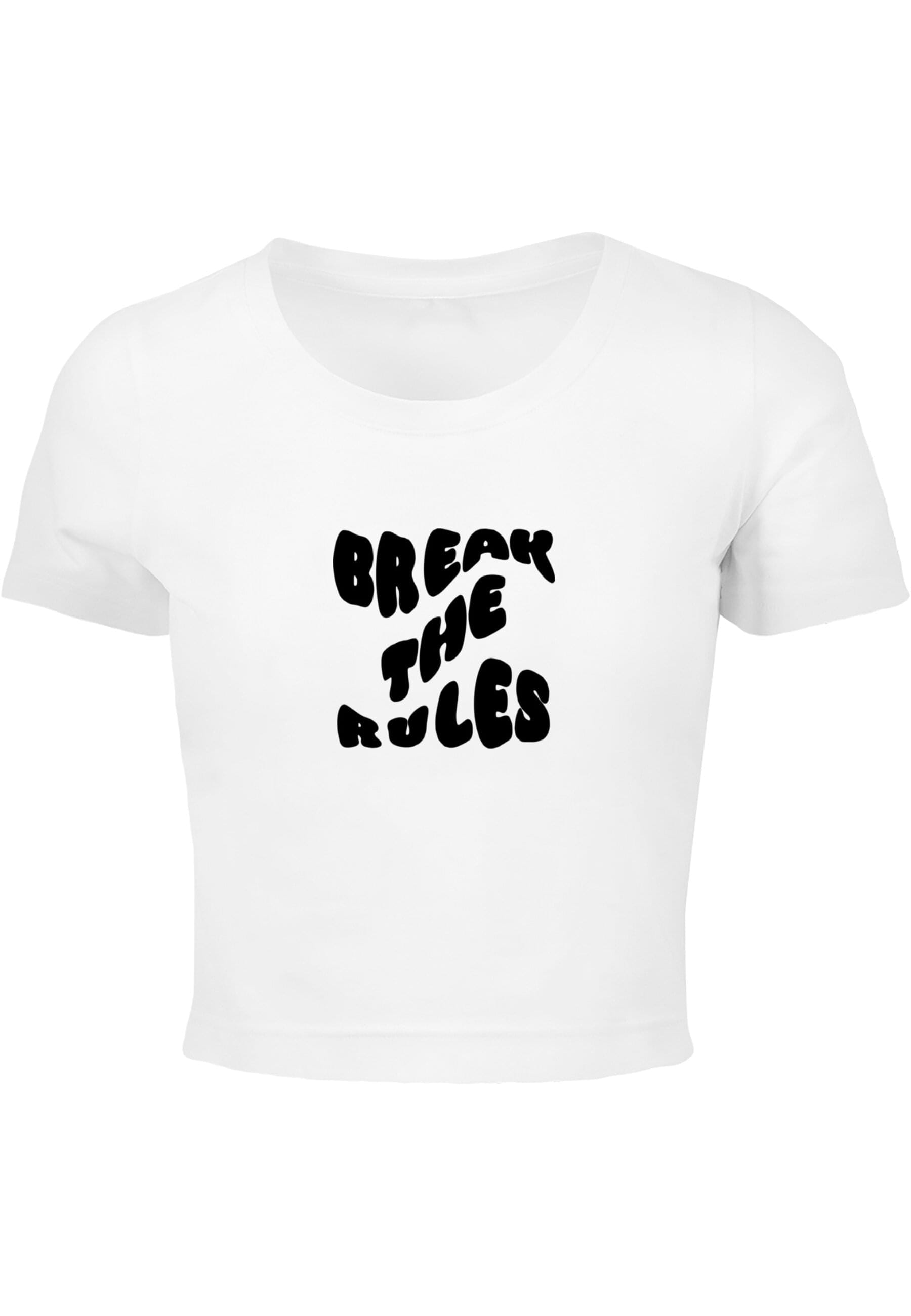 Merchcode T-Shirt "Merchcode Damen Ladies Break The Rules Cropped Tee" günstig online kaufen